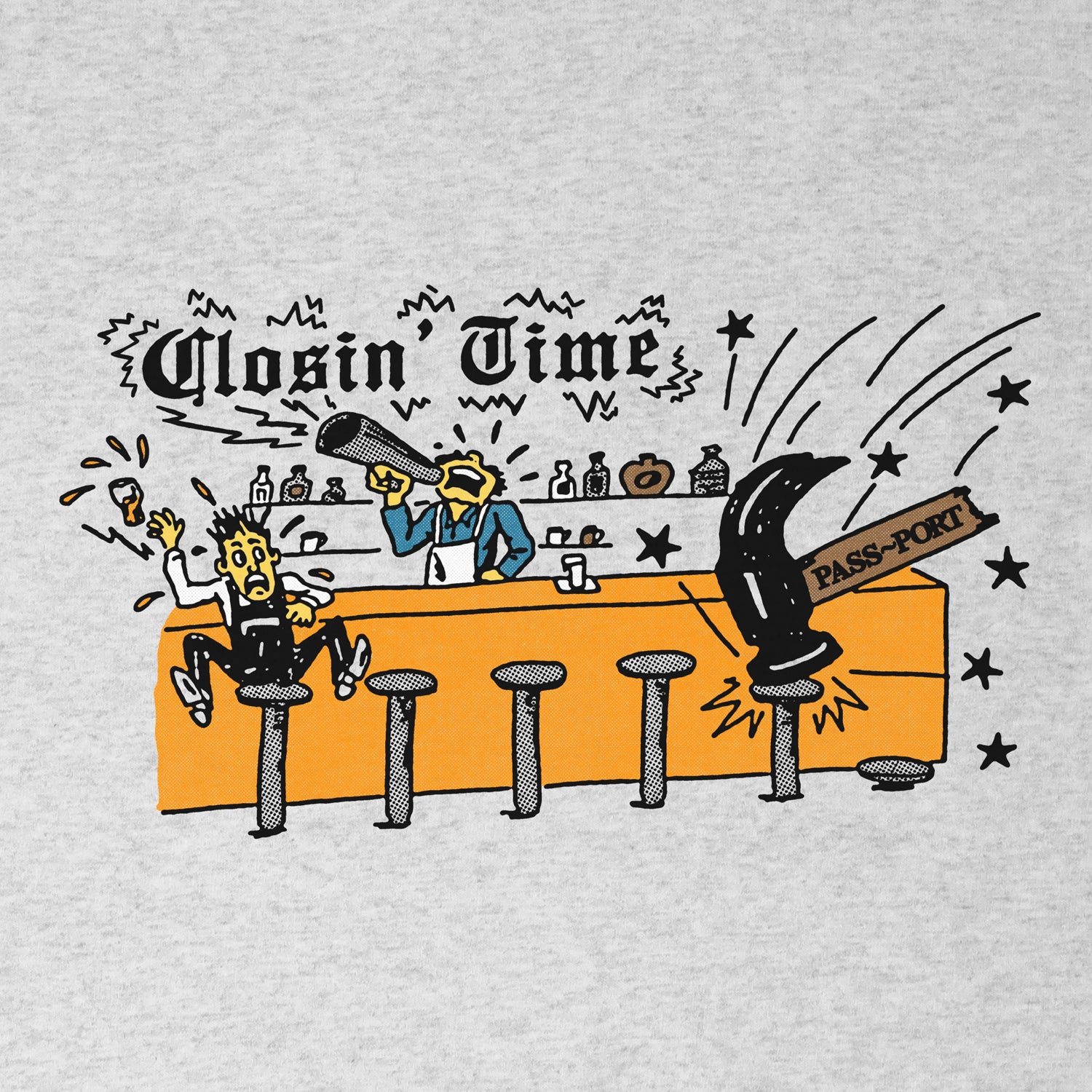 Closin' Time Tee, Ash