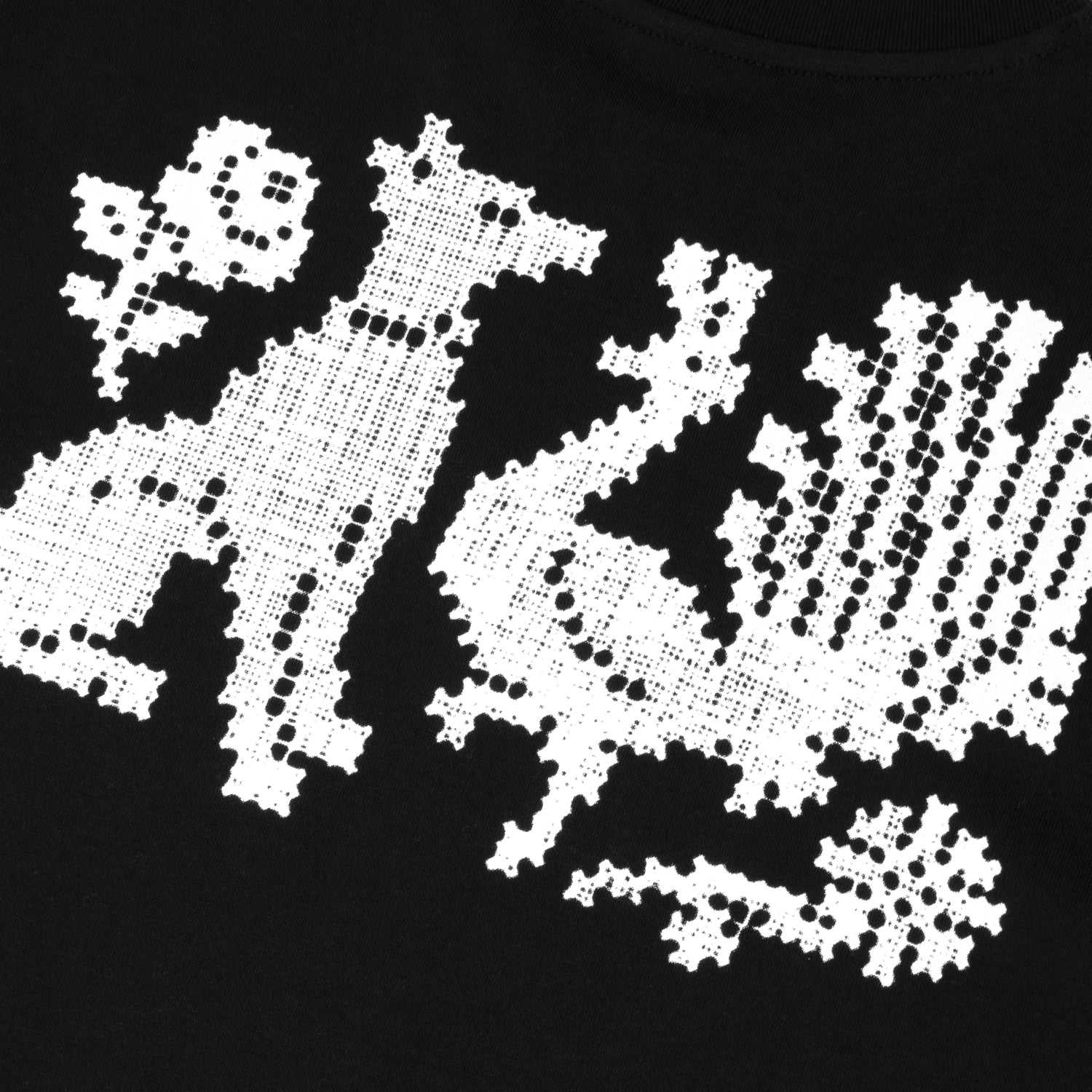 Needlework Tee, Black
