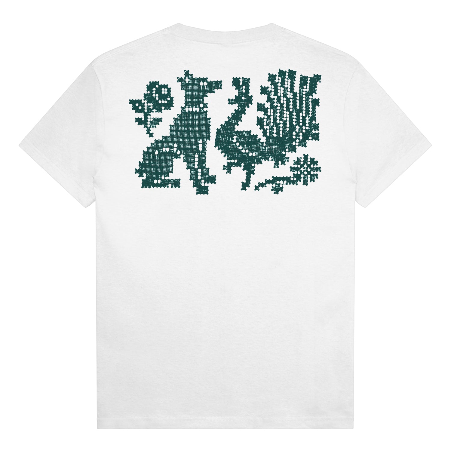Needlework Tee, White