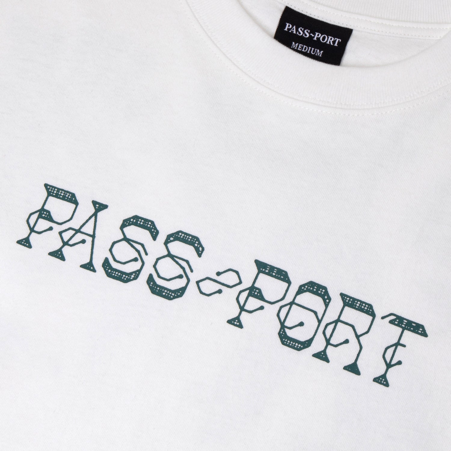 Needlework Tee, White