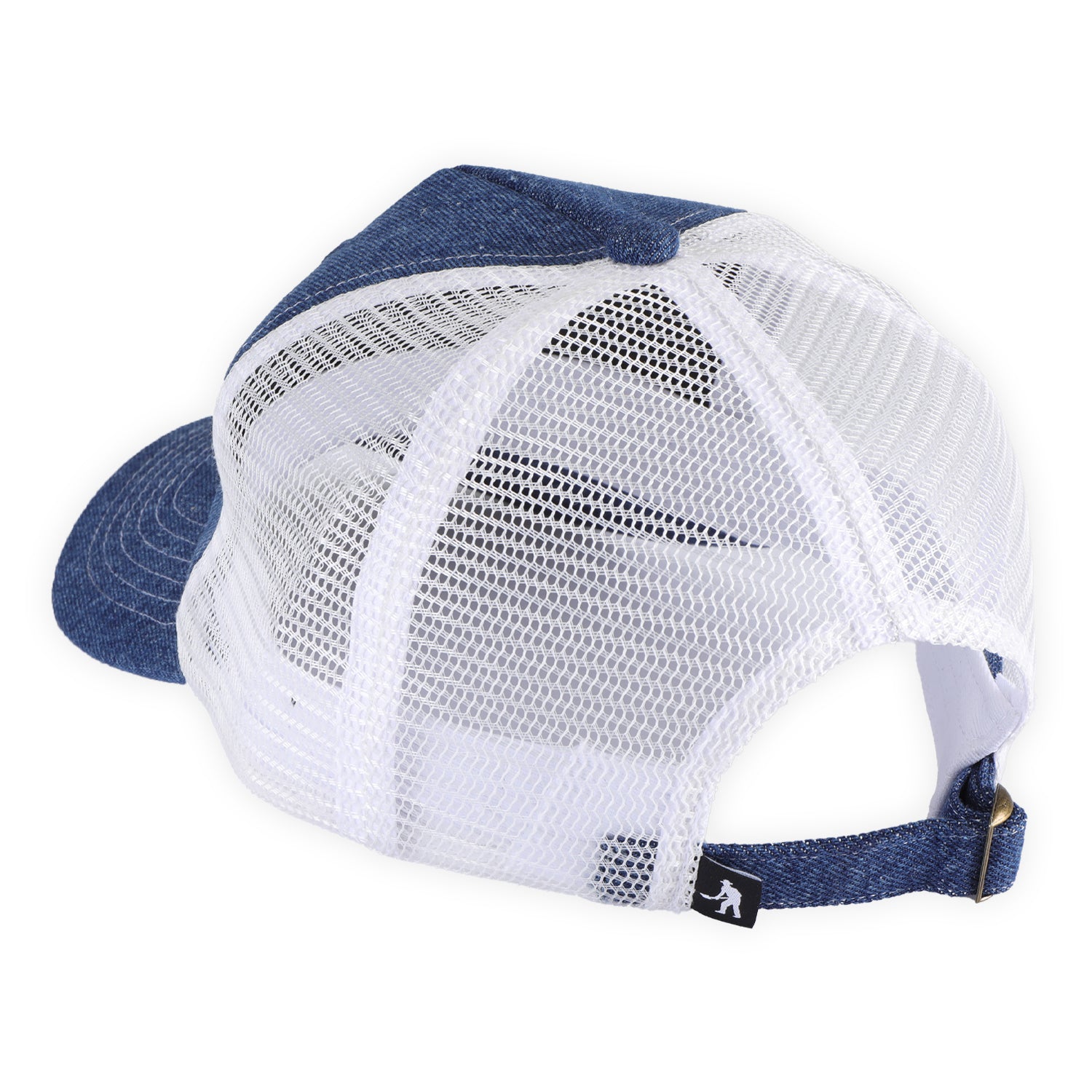 Workers club denim Packers Trucker Hat, Washed Dark Indigo