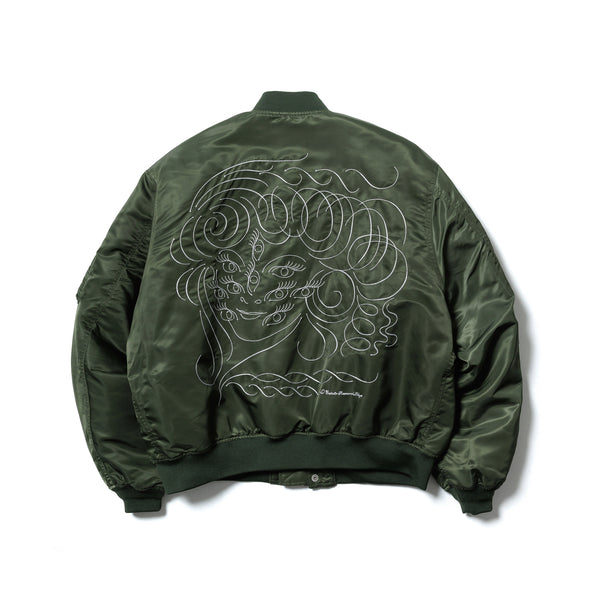 Ecstatic Research Bomber Jacket, Khaki