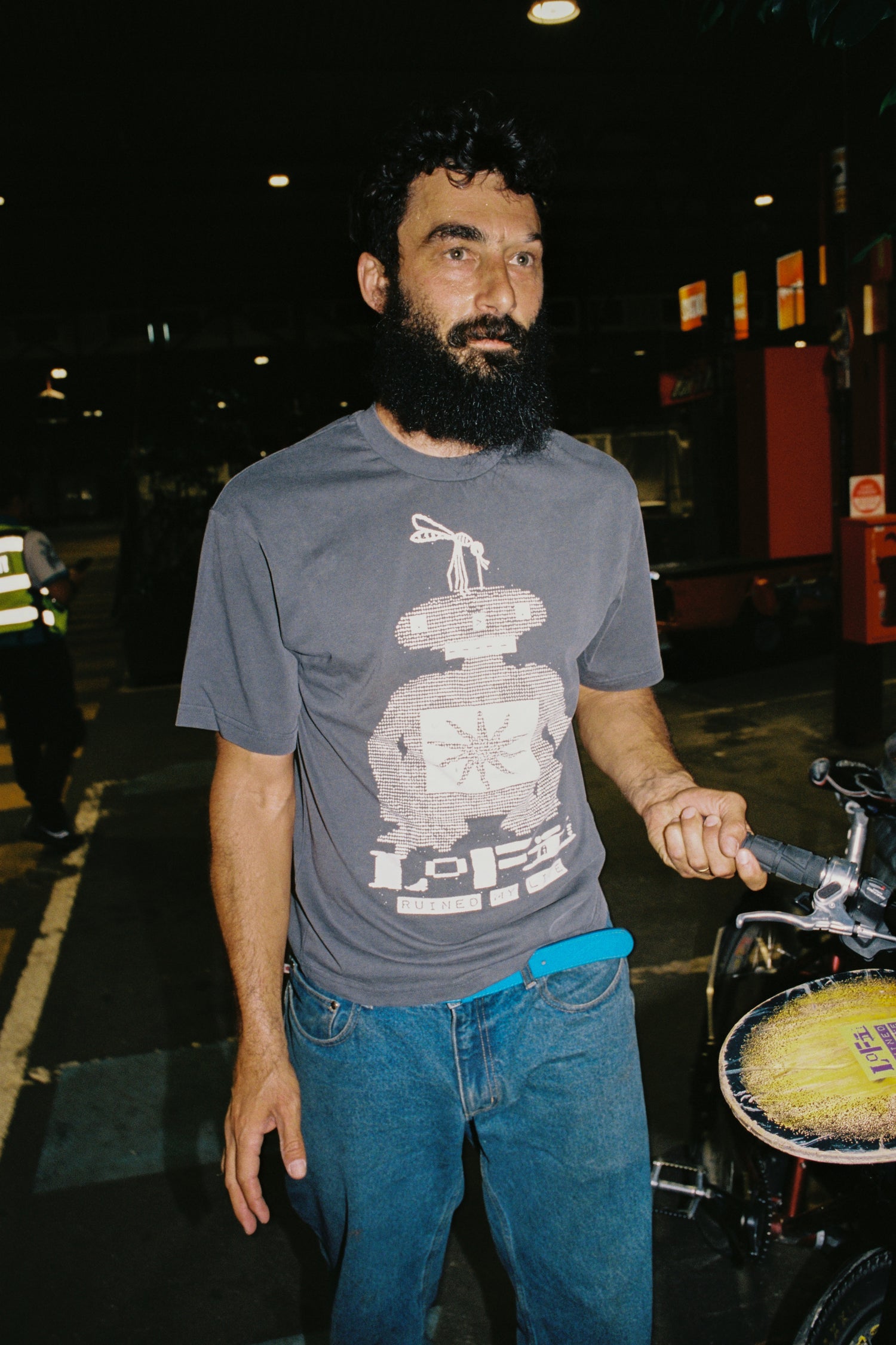 My Life Tee, Washed Black