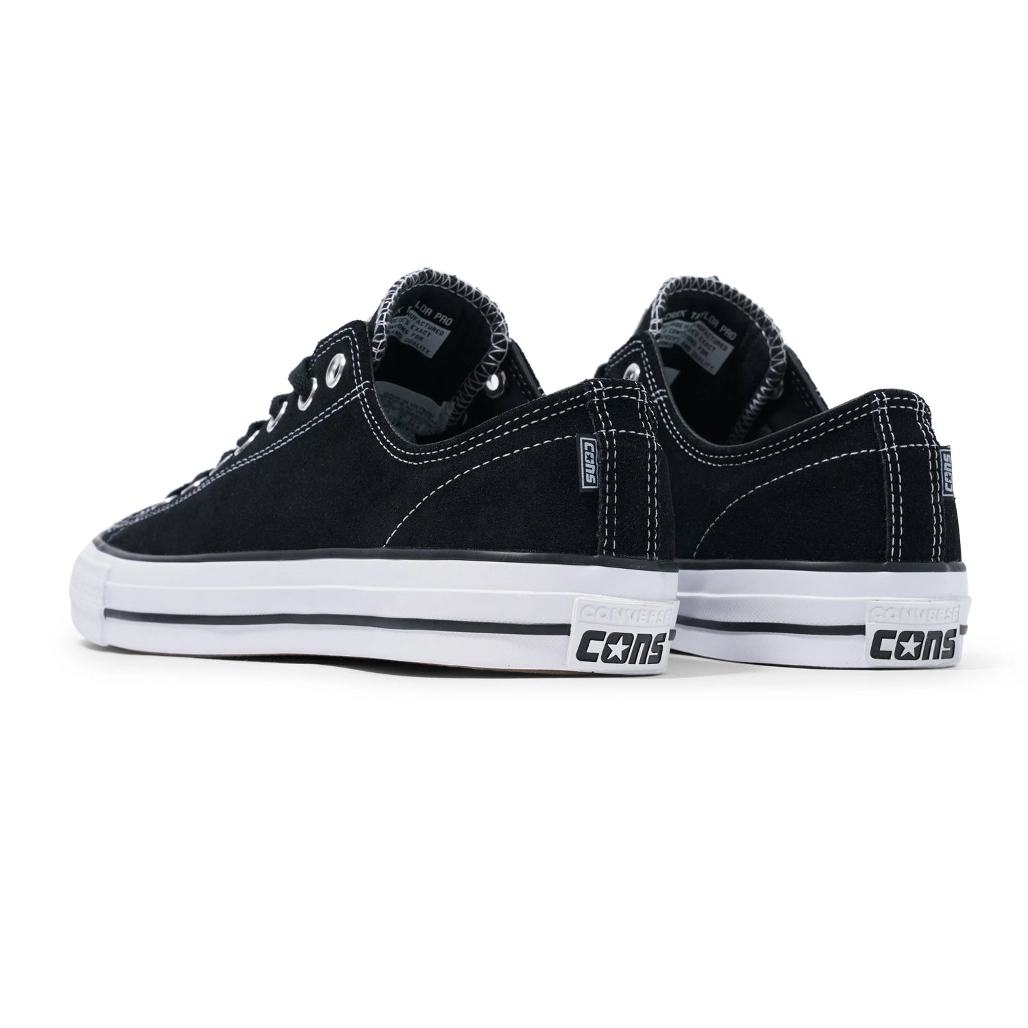 CTAS Pro Low Suede, Black / White