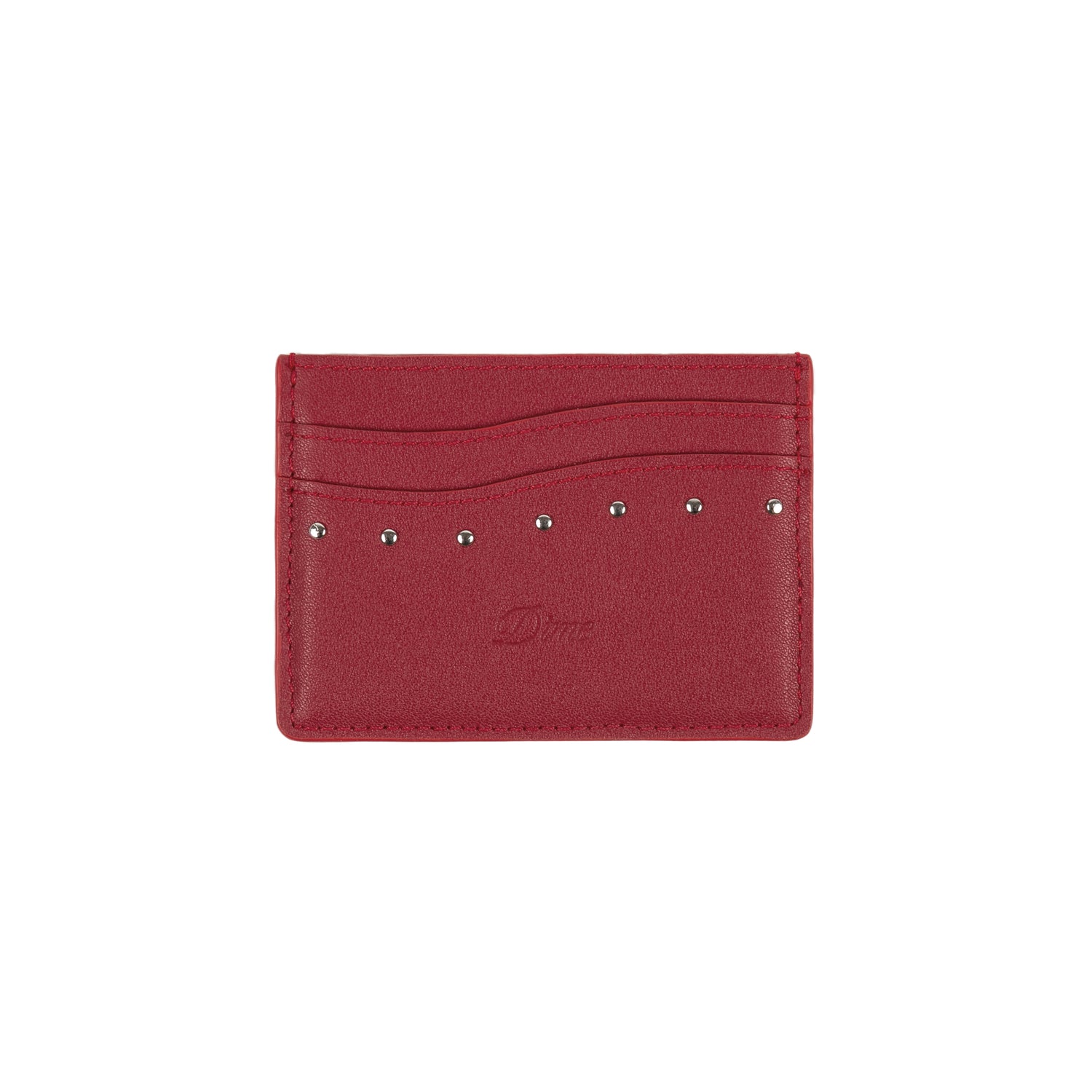 Studded Cardholder, Red