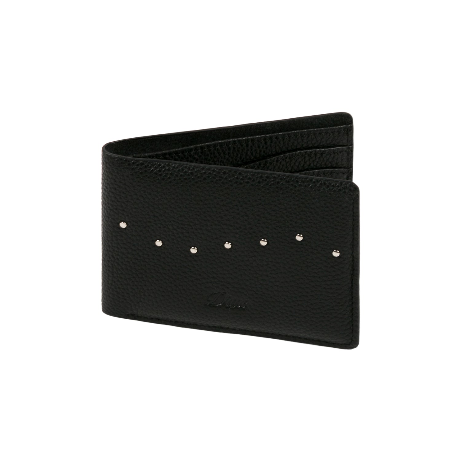 Studded Bifold Wallet, Black
