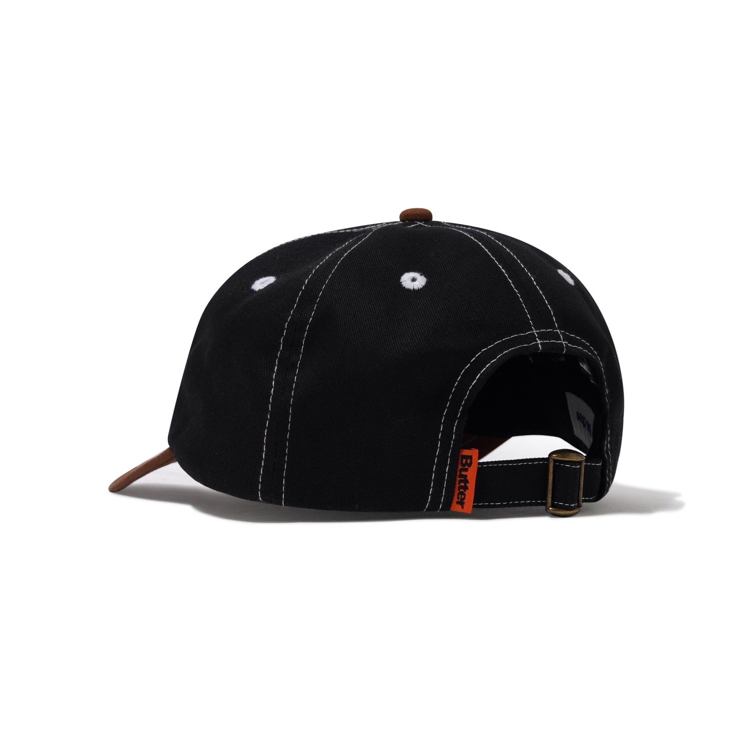 Ace 6 Panel Cap, Black / Brown