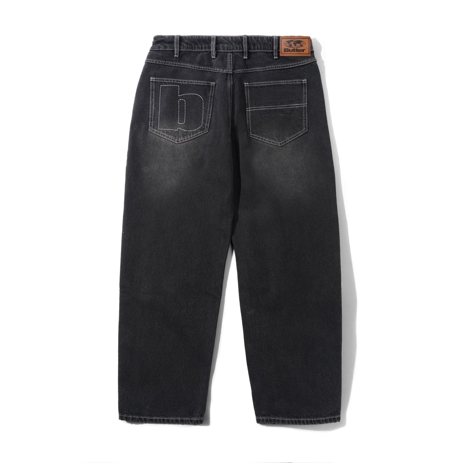 Ace Denim Jeans, Distressed Black