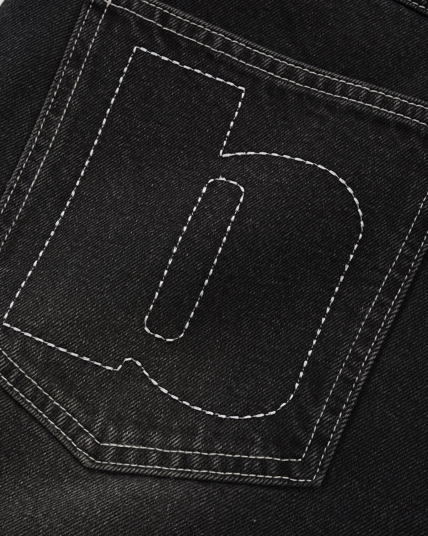 Ace Denim Jeans, Distressed Black