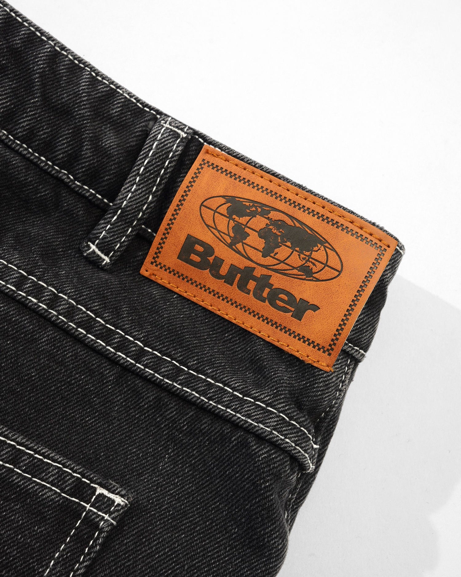 Ace Denim Jeans, Distressed Black