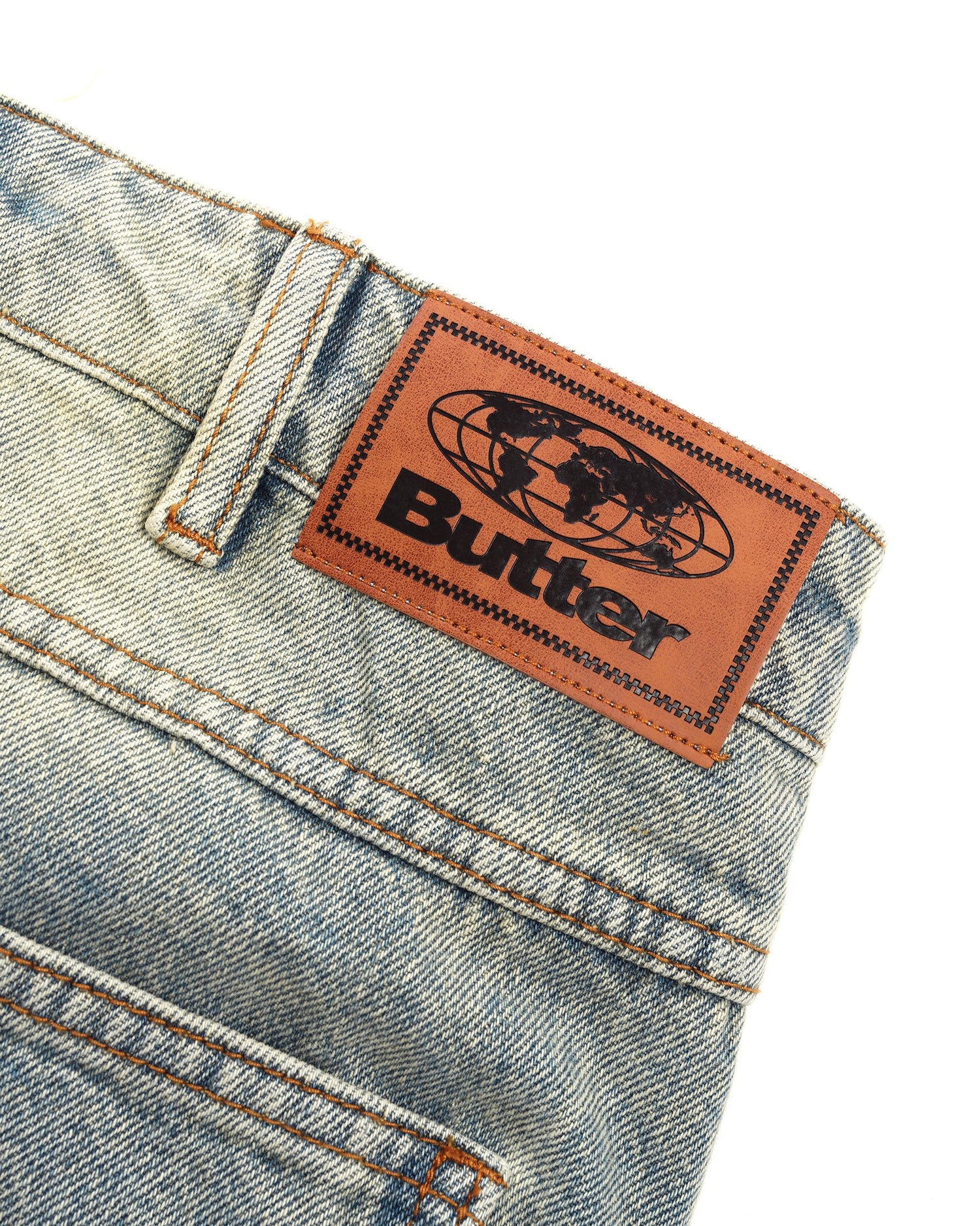 Ace Denim Jeans, Distressed Light Blue
