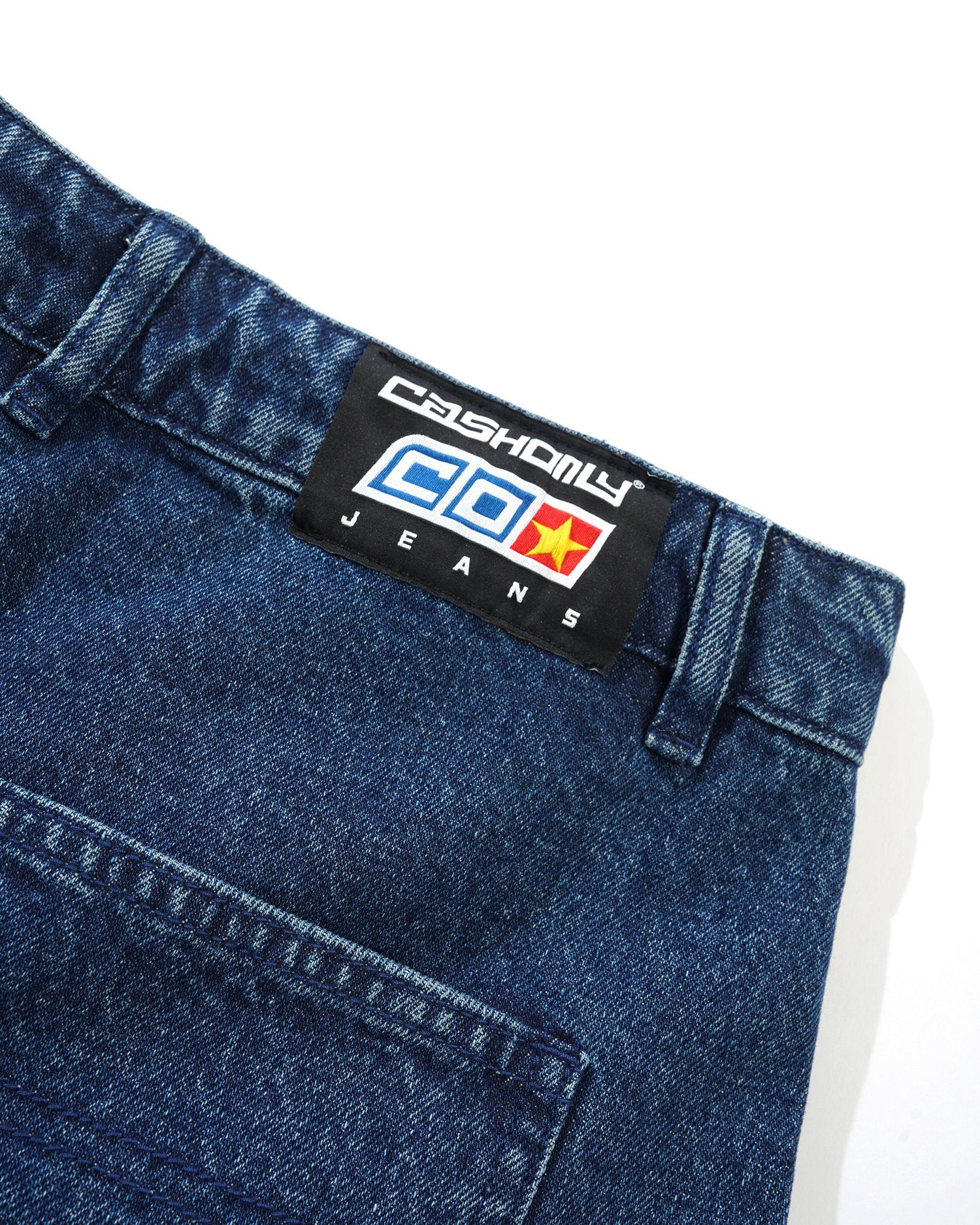 Aleka Denim Jeans, Washed Mid Blue