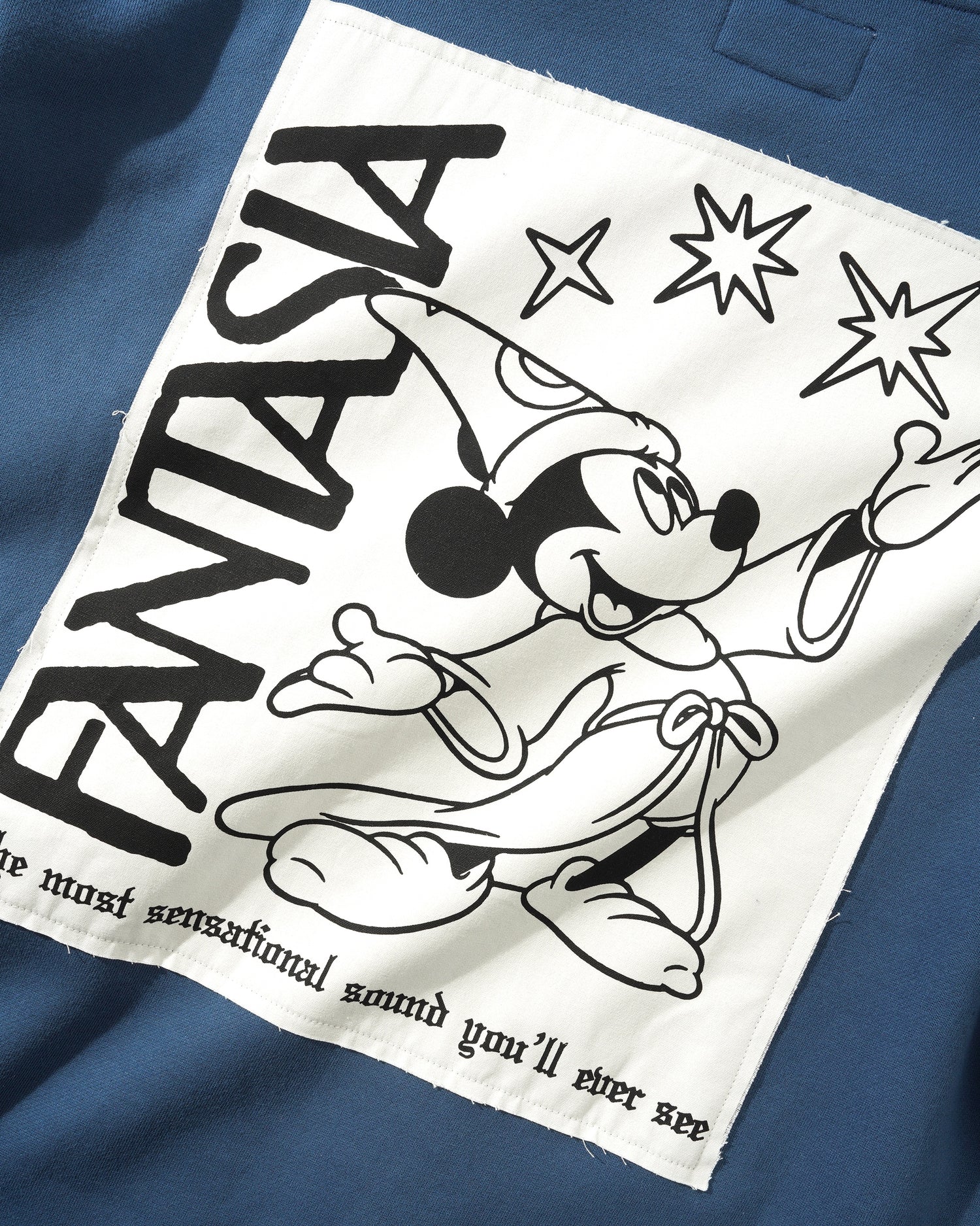 Applique Zip-Thru Hood, Denim