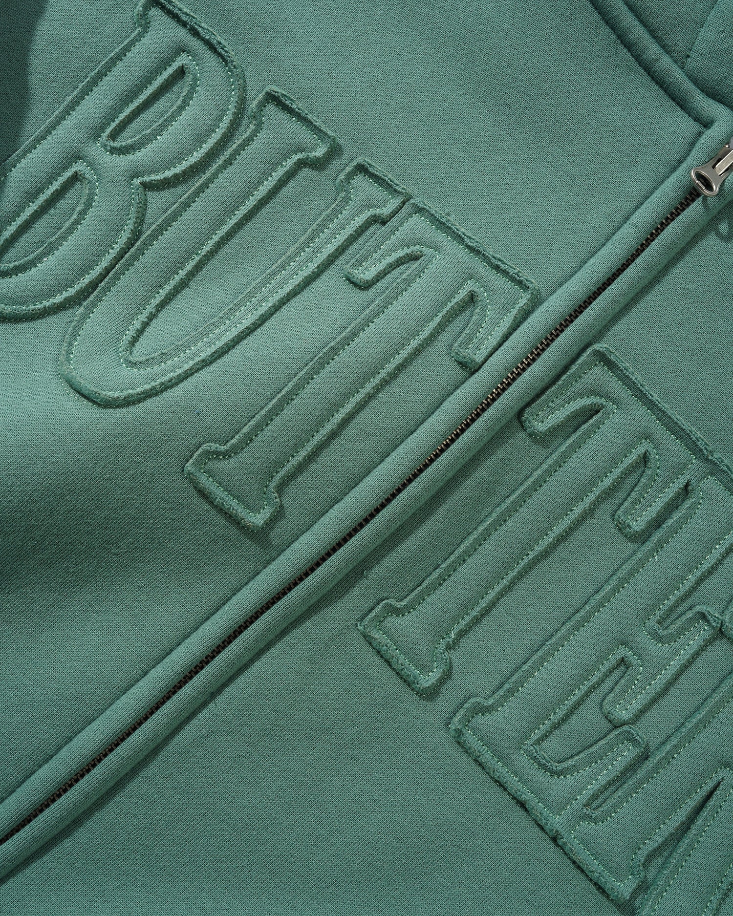 Applique Zip-Thru Hood, Sage