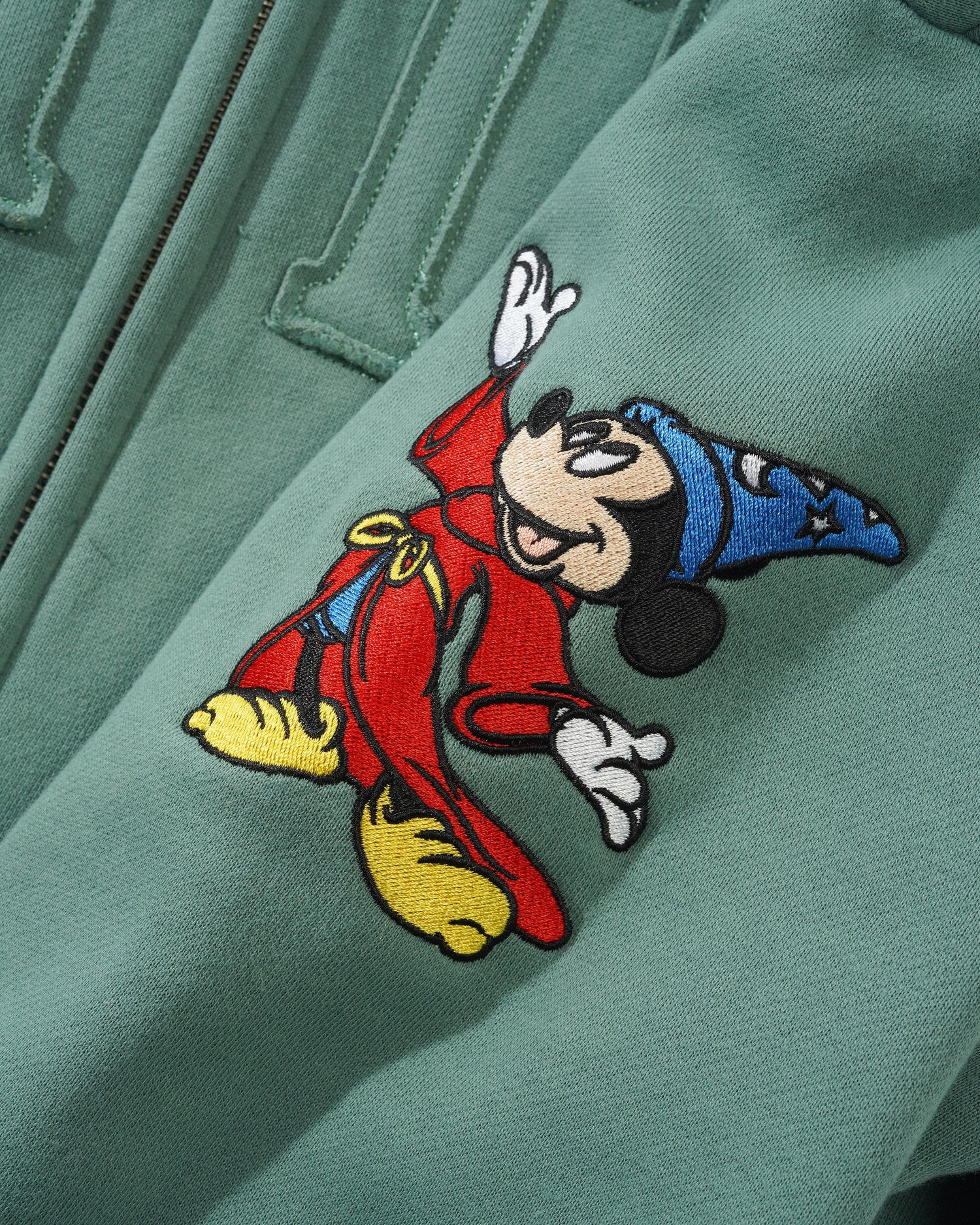 Applique Zip-Thru Hood, Sage