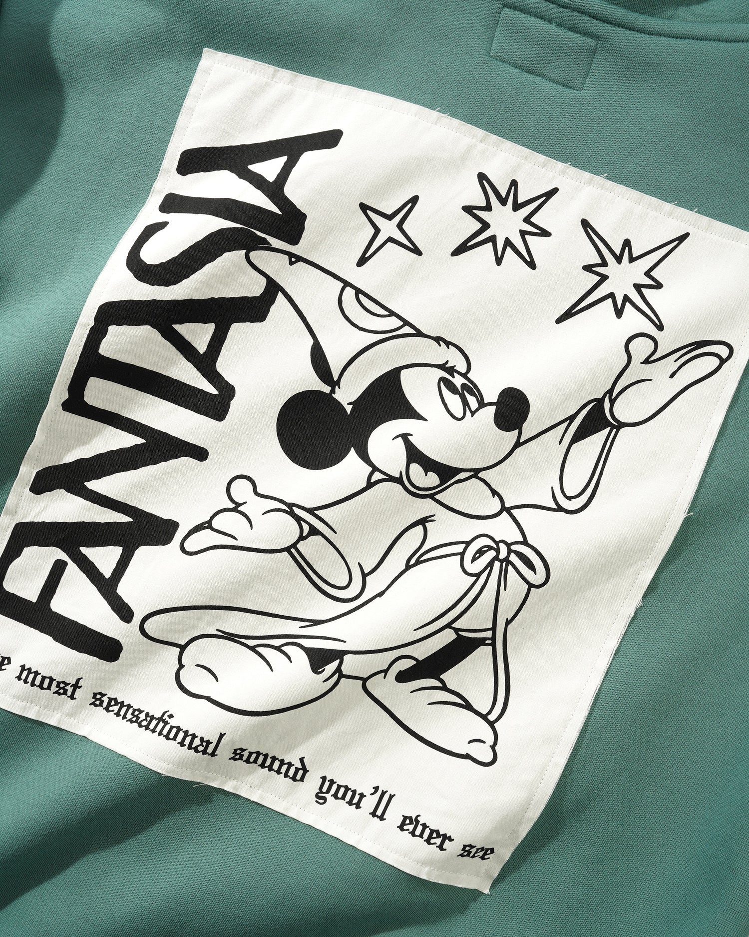 Applique Zip-Thru Hood, Sage