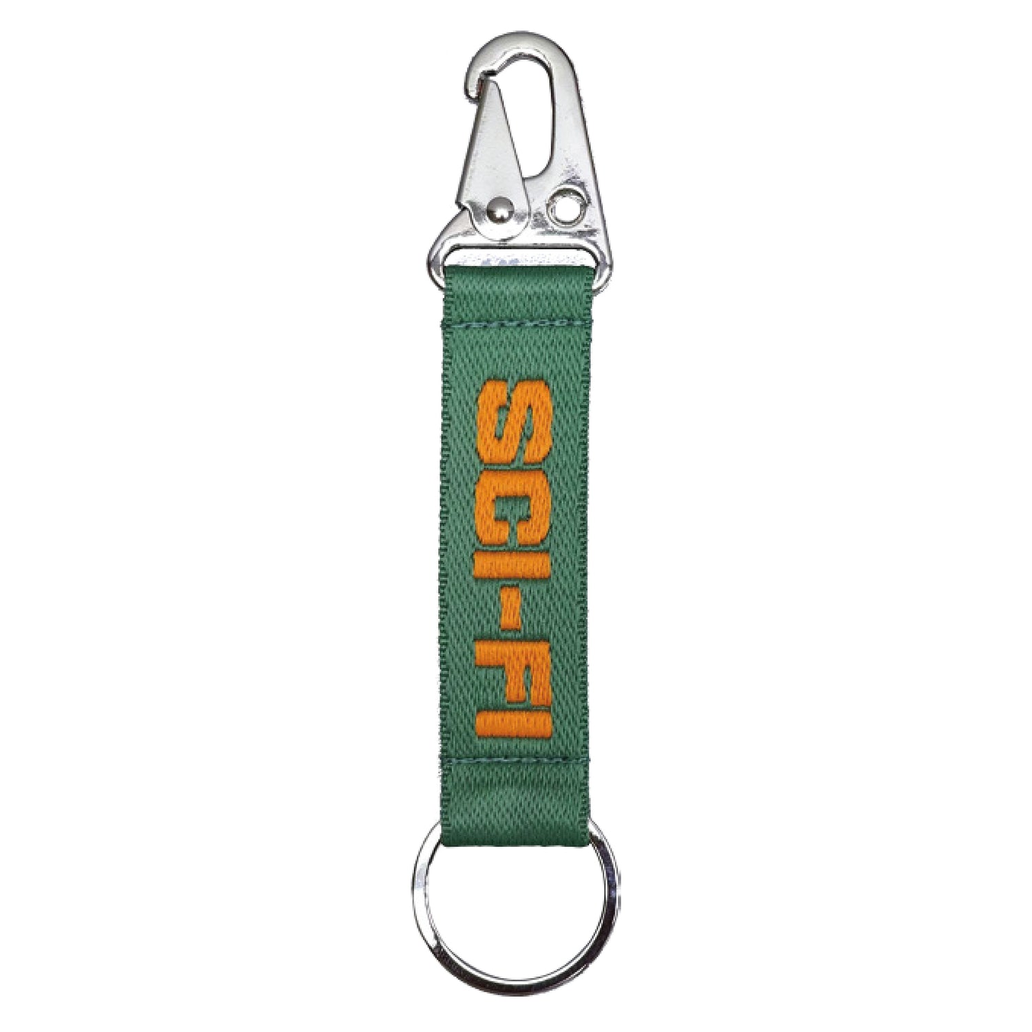 Webbing Keychain, Green