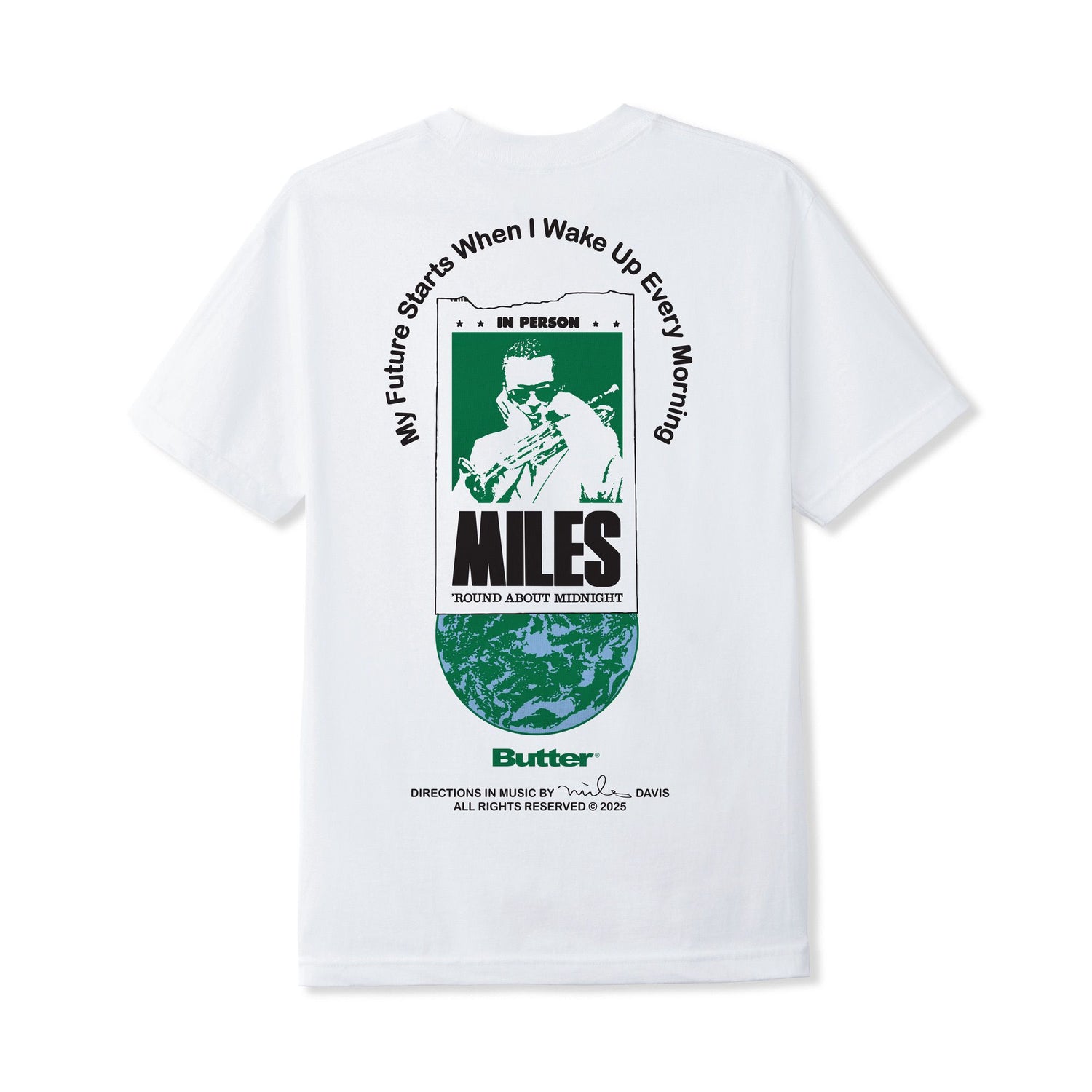 Round About Midnight Tee, White