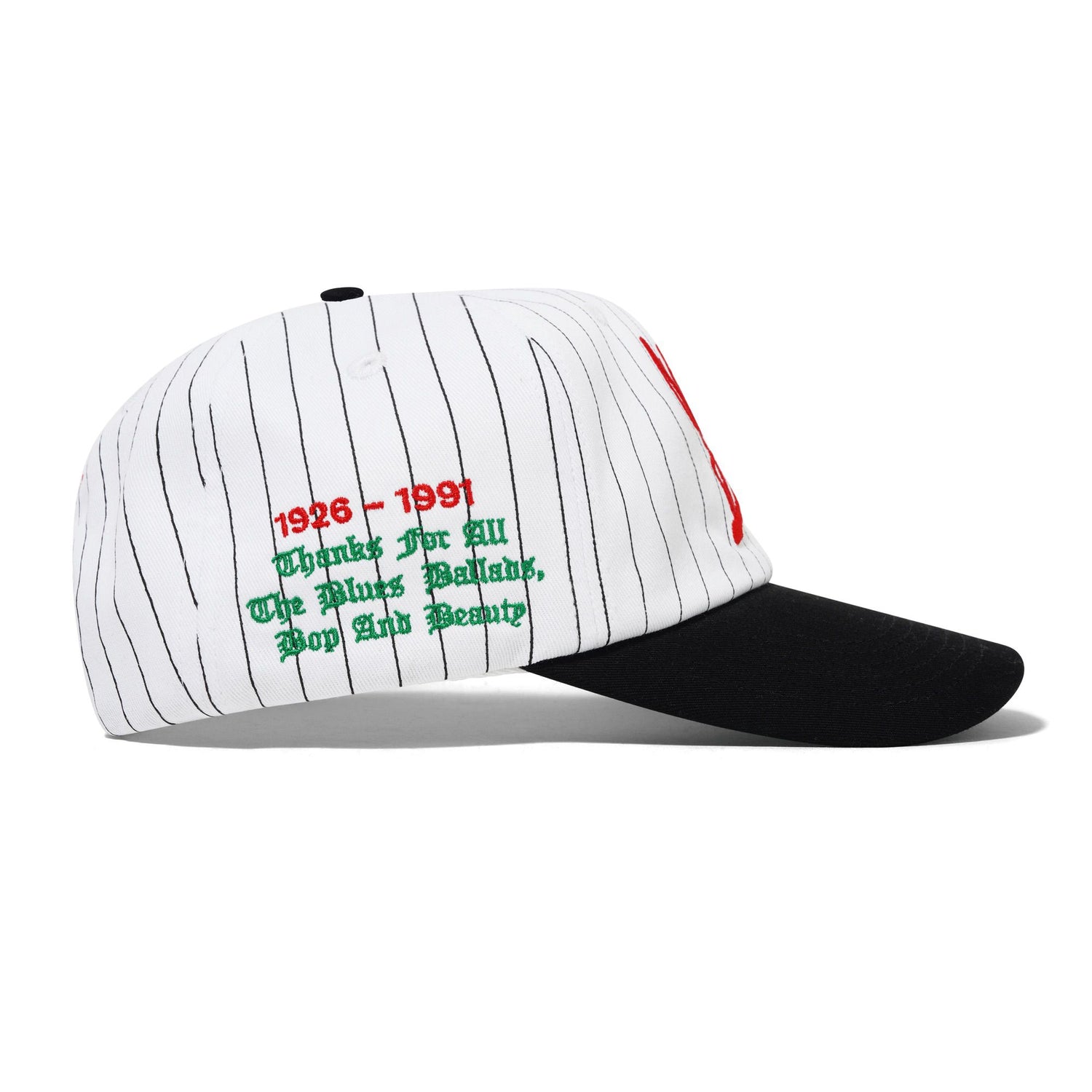 Thanks 6 Panel Cap, White / Black