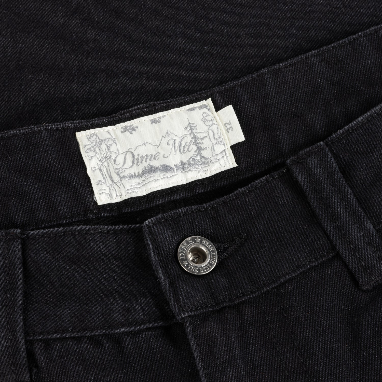 Baggy Denim Jeans, Black