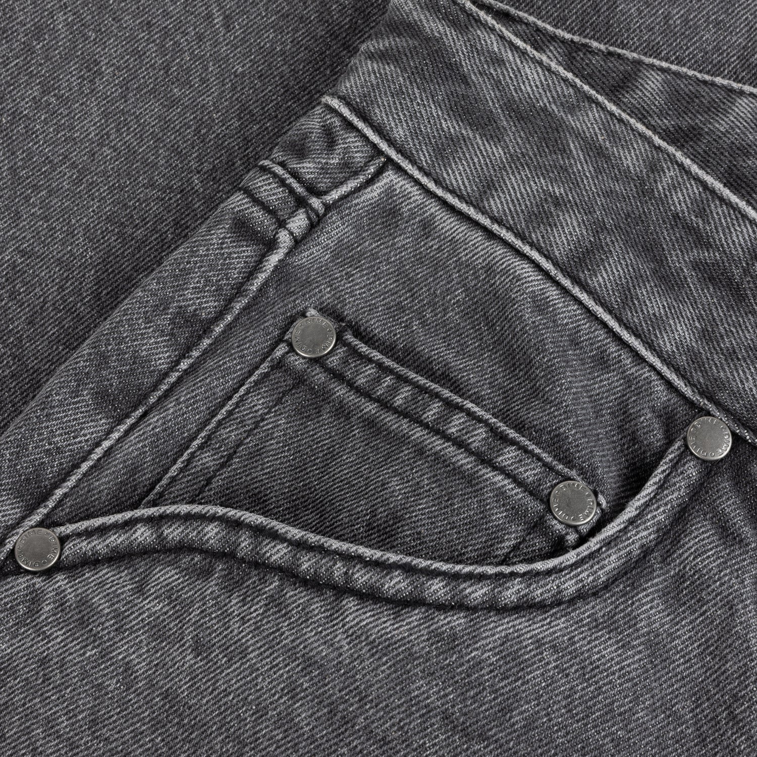 Straight Denim Jeans, Faded Black