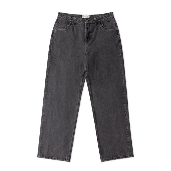 Dime Relaxed Denim Pants, Faded Black