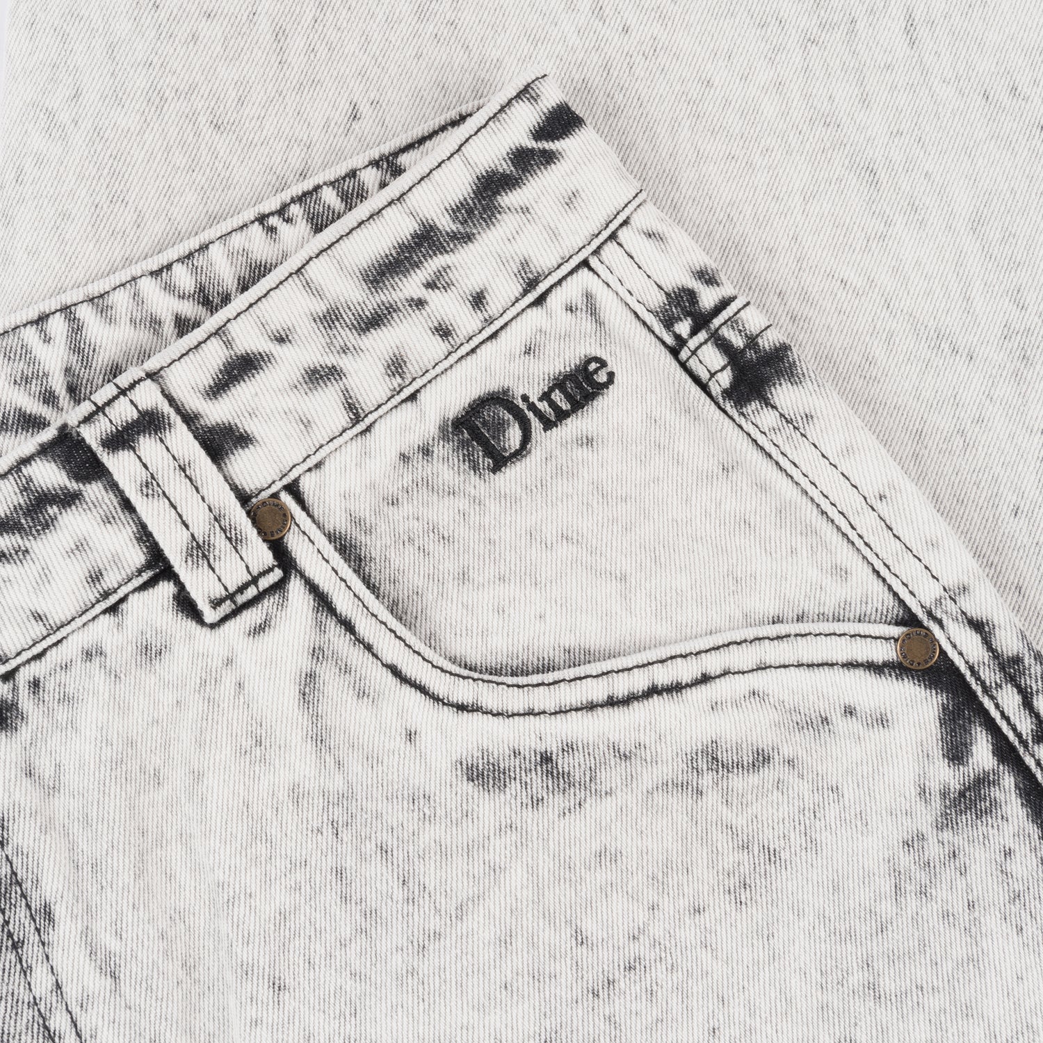 Classic Baggy Denim Jeans, Smoke White