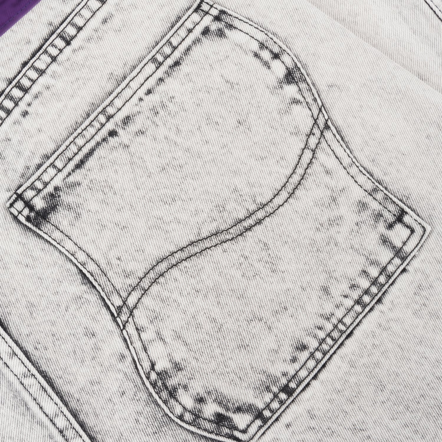Classic Baggy Denim Jeans, Smoke White