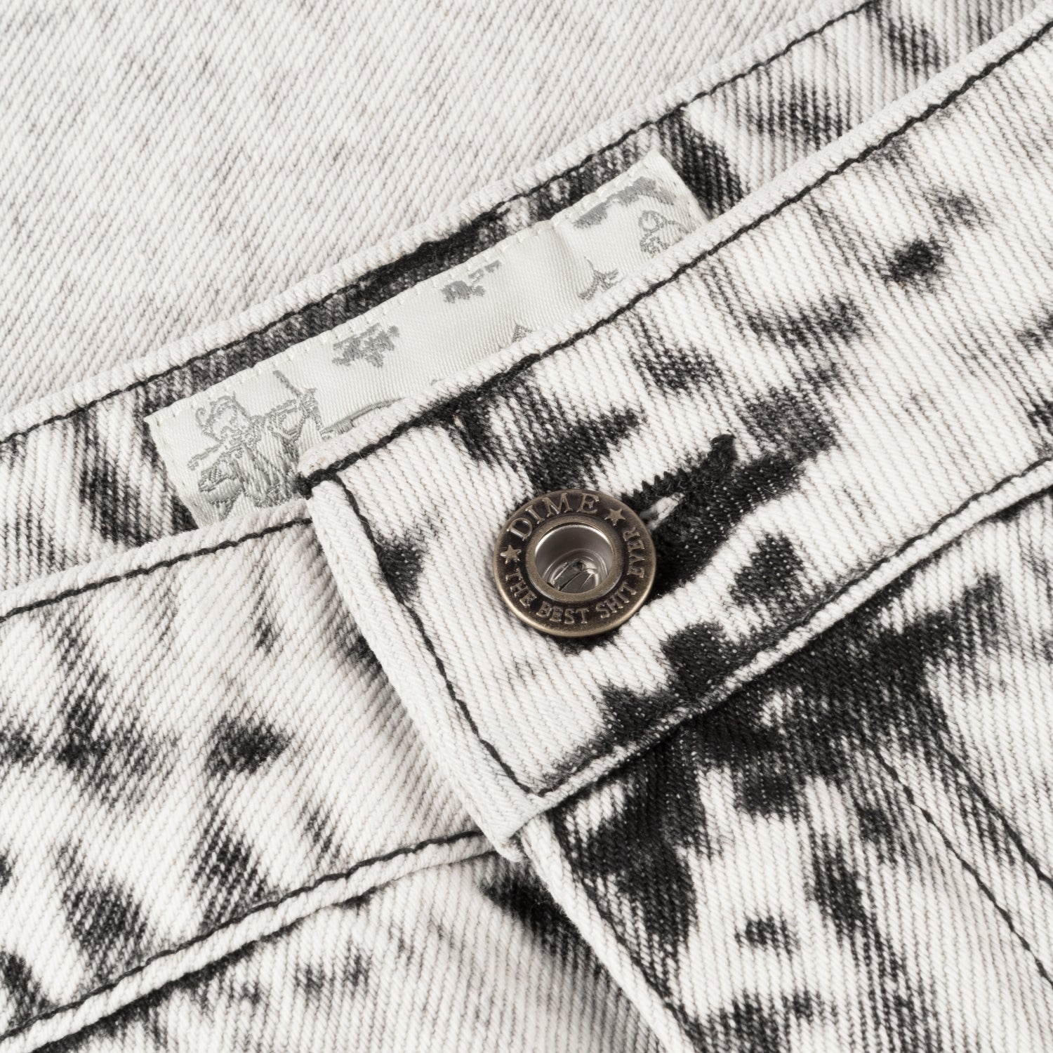 Classic Baggy Denim Jeans, Smoke White