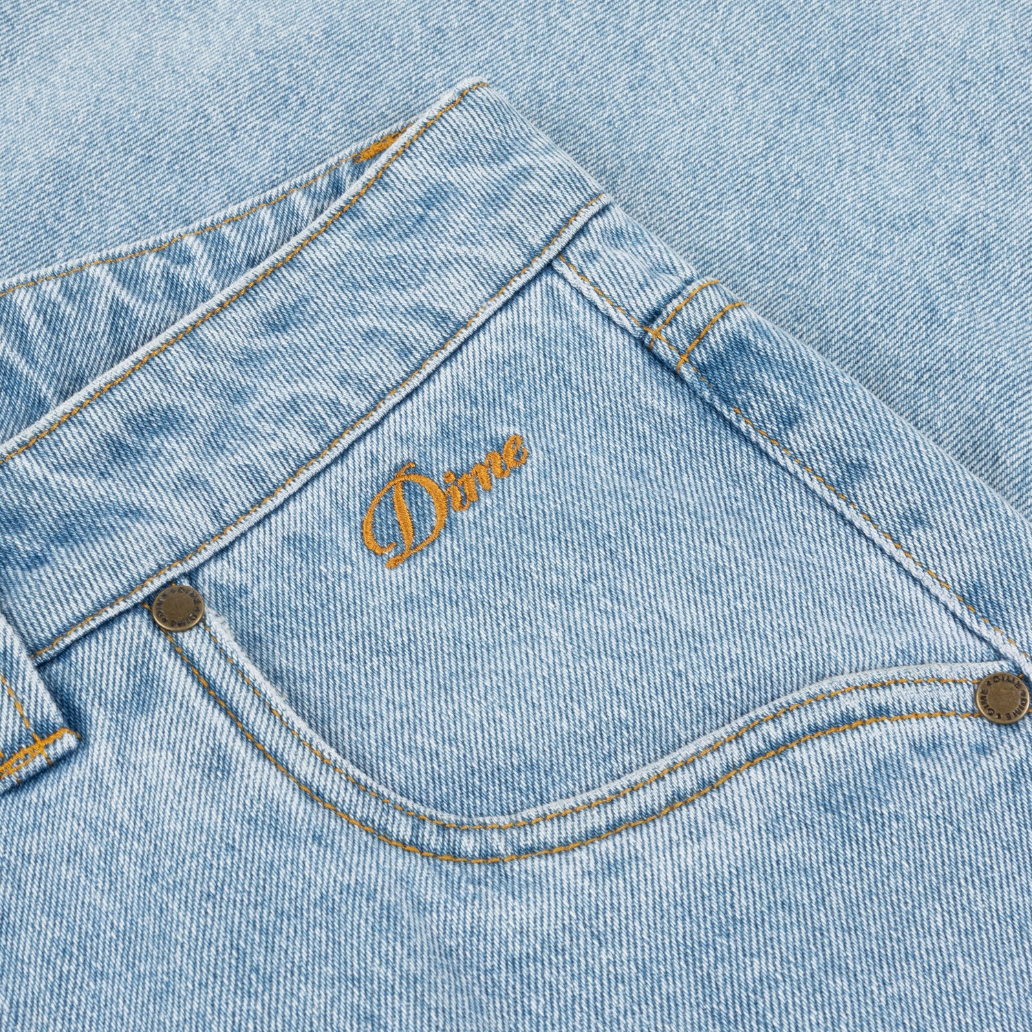 Classic Baggy Denim Pants, Blue Washed