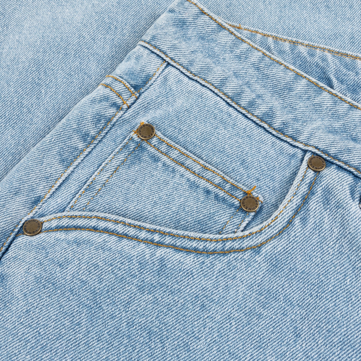 Classic Baggy Denim Pants, Blue Washed
