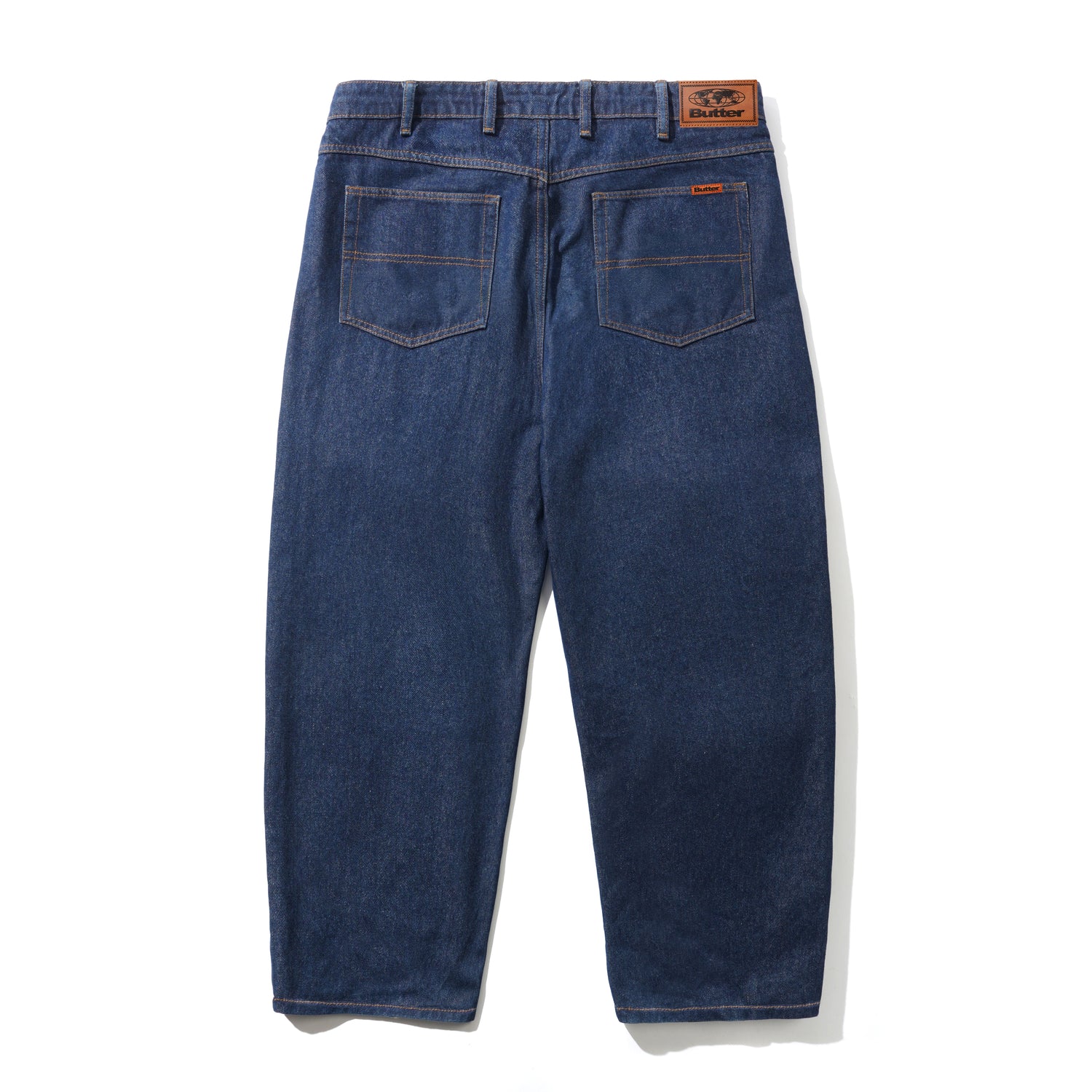 Baggy Denim Jeans, Dark Indigo