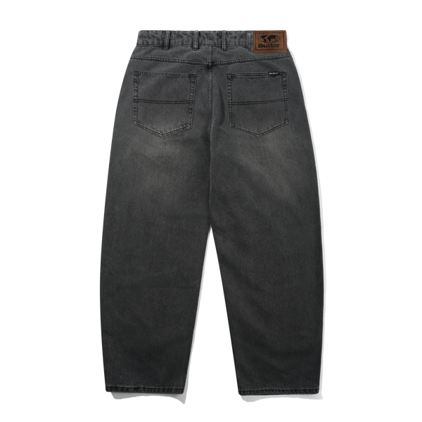 Butter Goods Baggy Denim Jeans, Faded Black