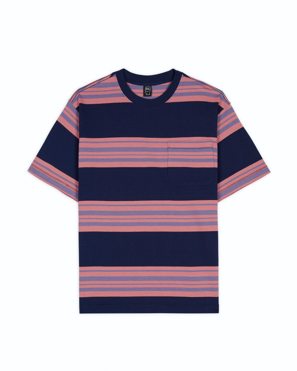Baker Striped Pocket Tee, Navy