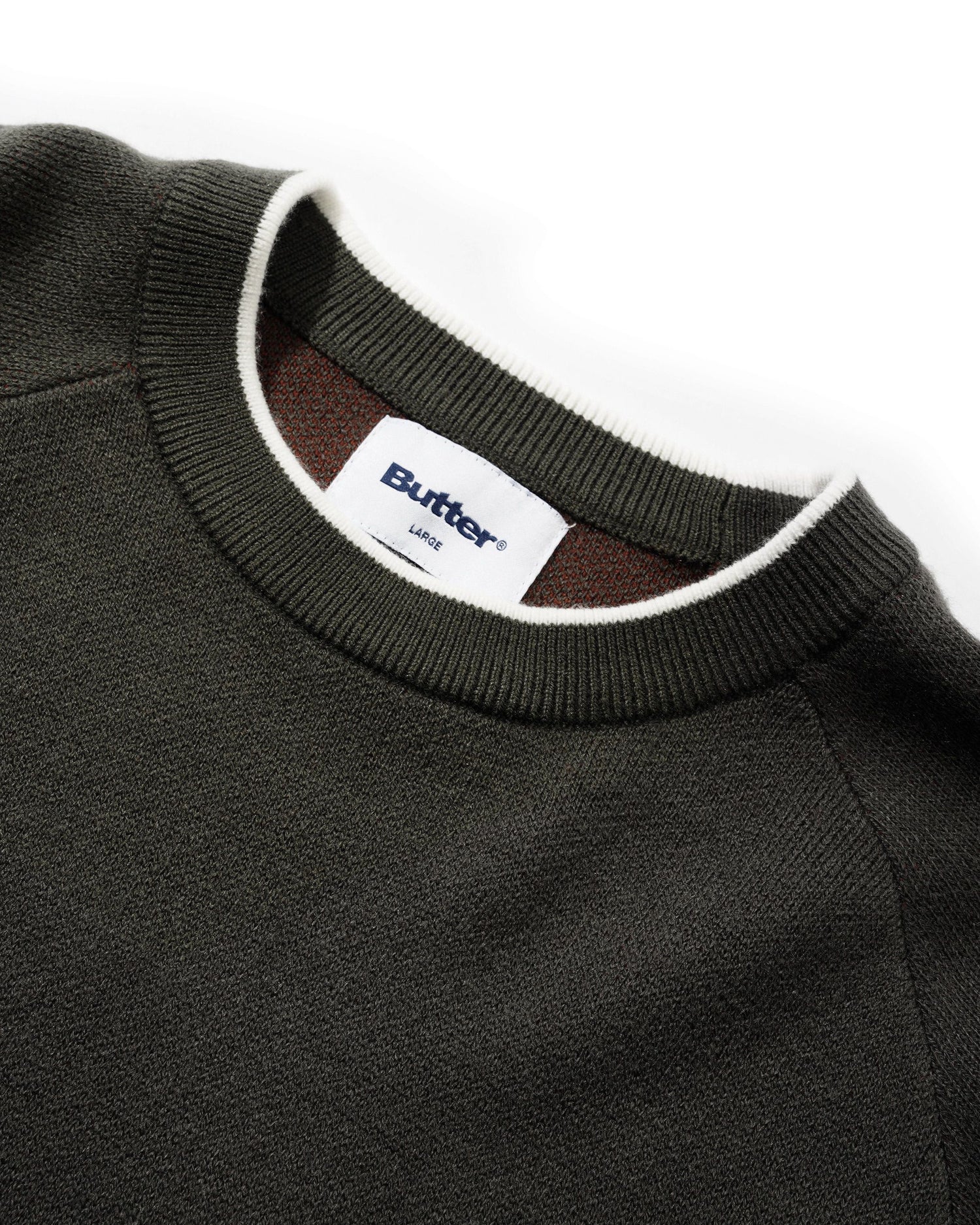 Bank Knit Sweater, Charcoal / Burgundy