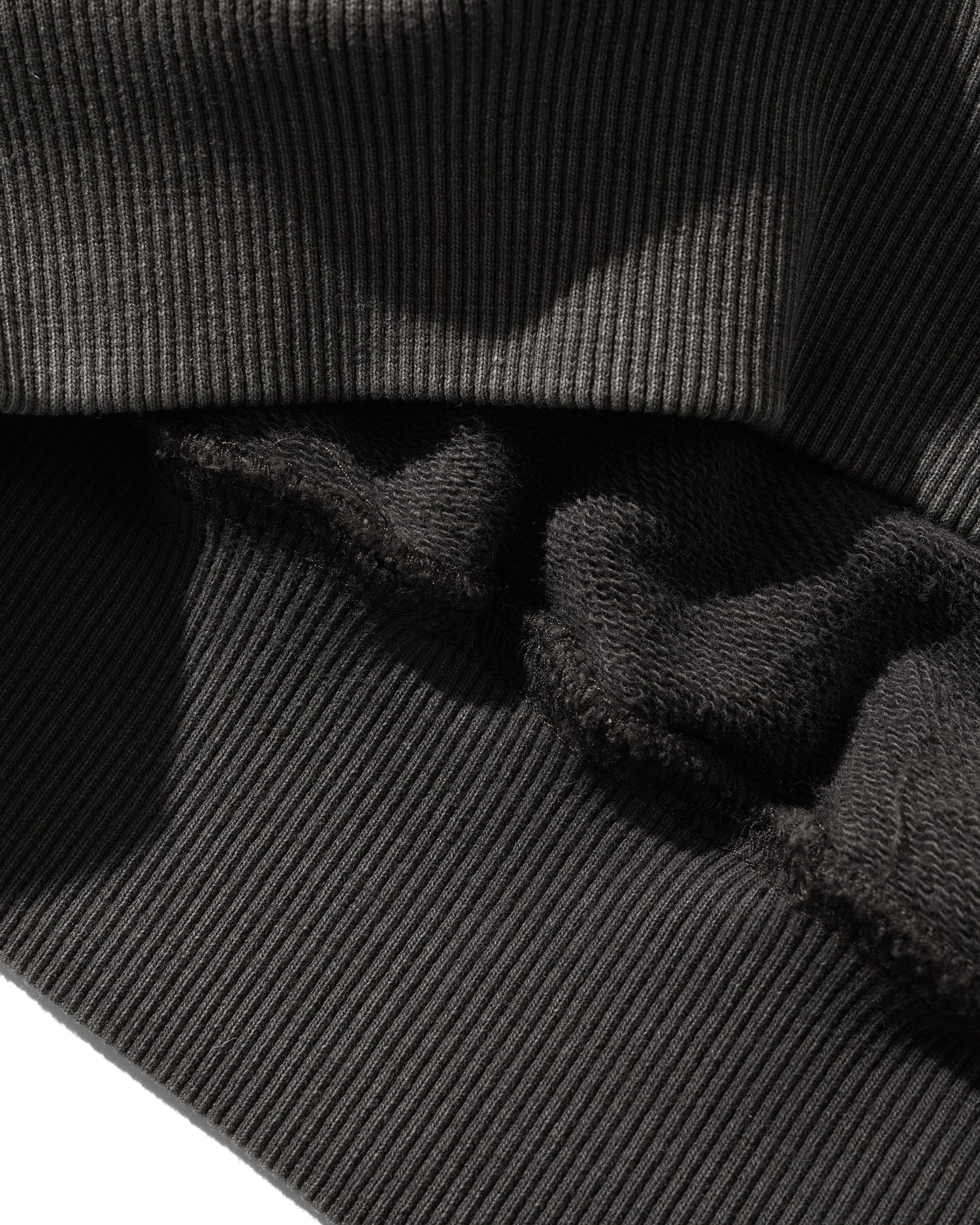 Basic Pullover Hood, Washed Black