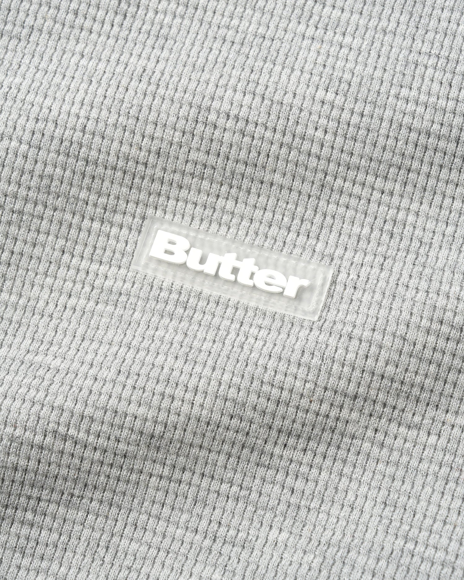 Basic Waffle L/S Tee, Ash