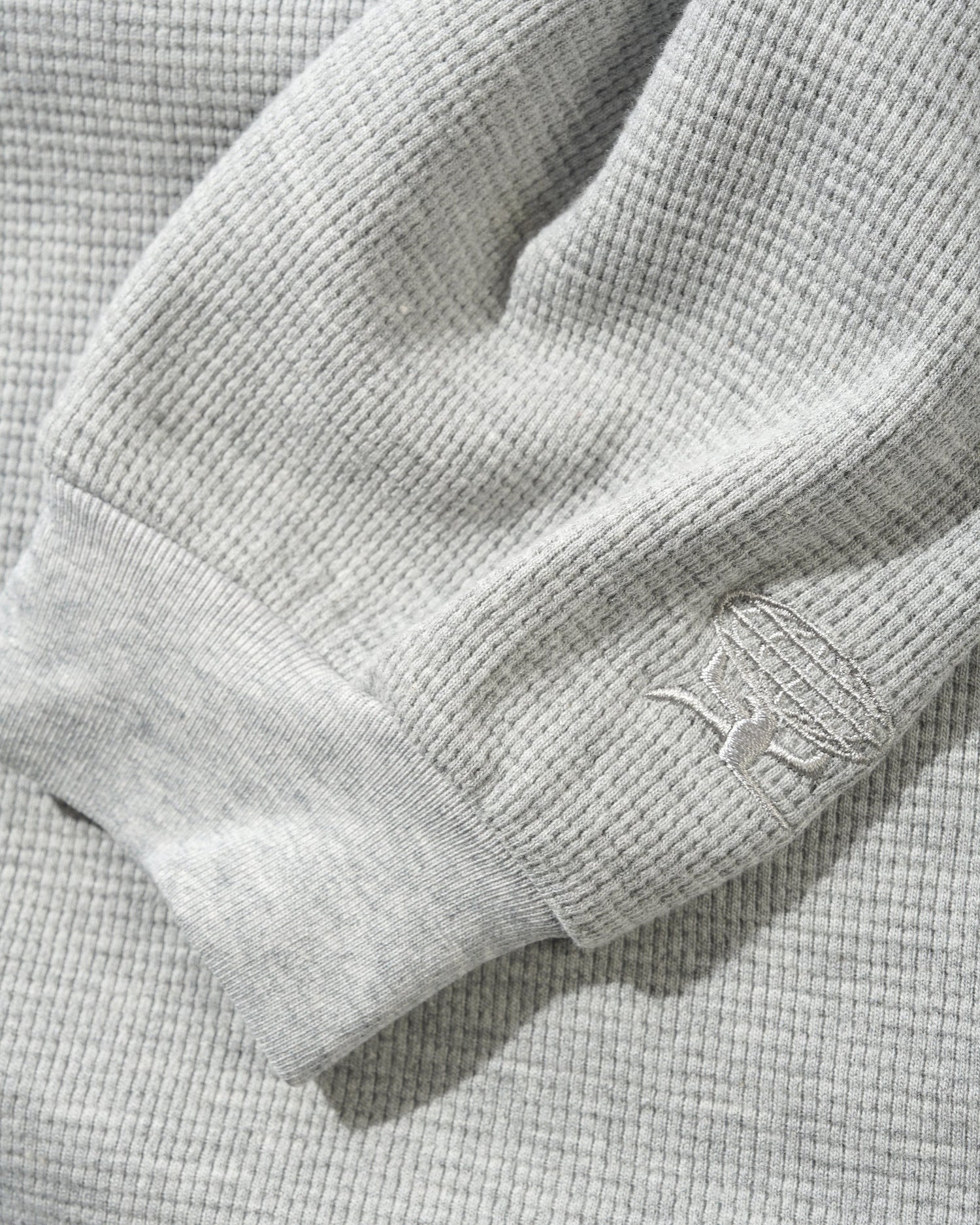 Basic Waffle L/S Tee, Ash
