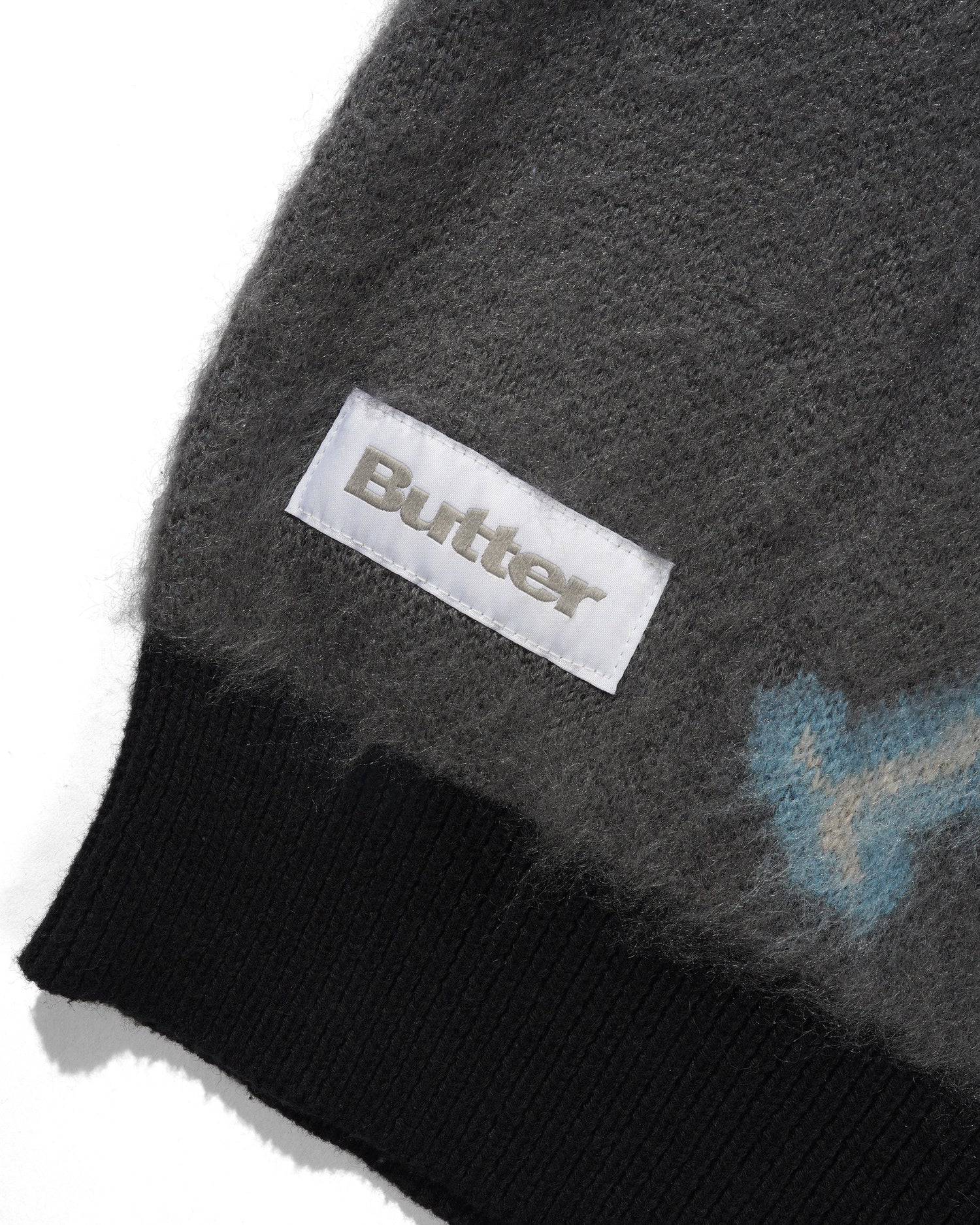 Beetle Zip-Thru Knit Sweater, Black