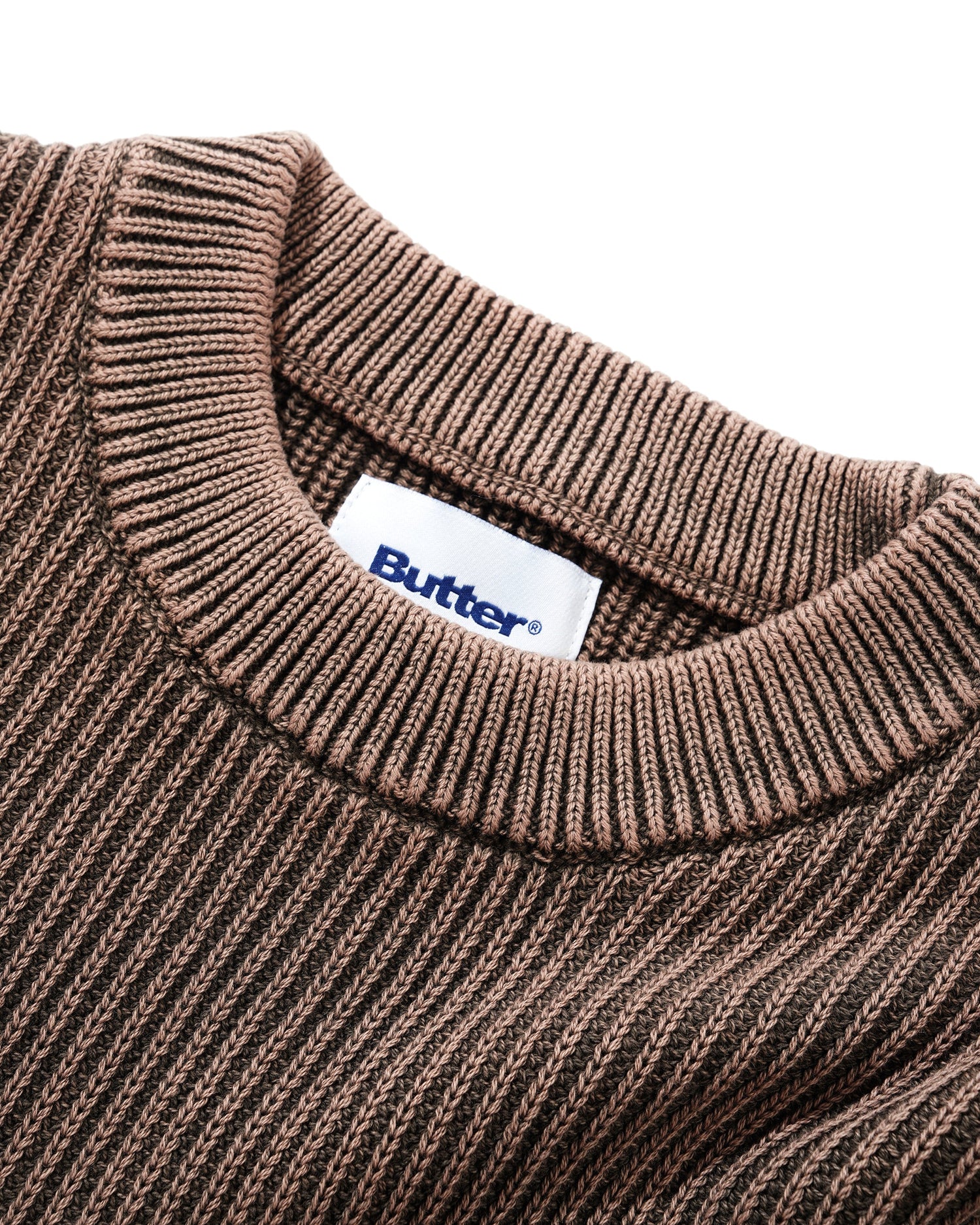 Bleach Knit Sweater, Brown