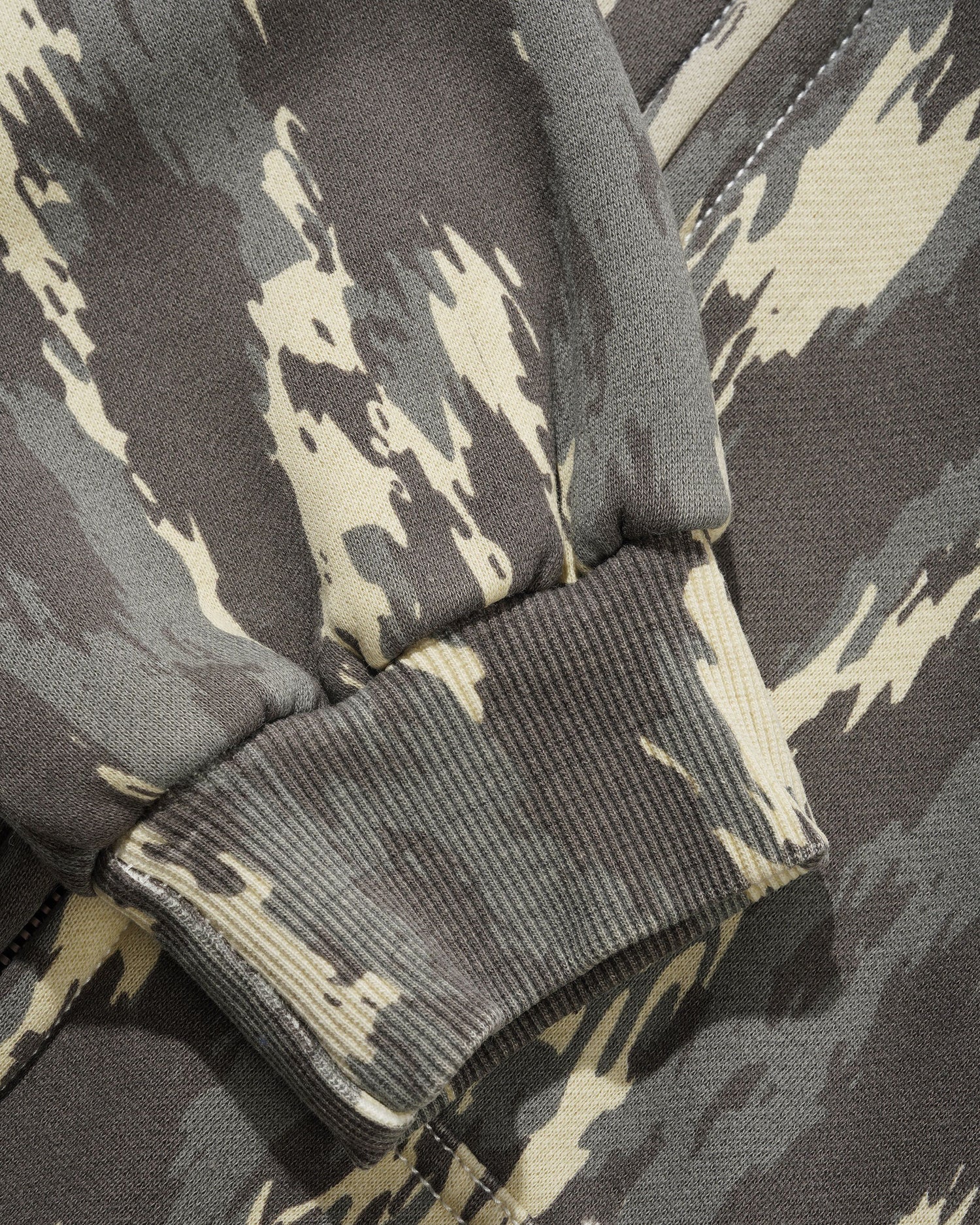 Blotch Zip-Thru Hood, Washed Camo