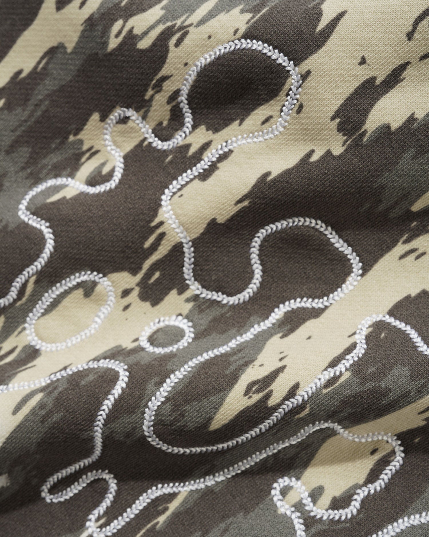 Blotch Zip-Thru Hood, Washed Camo