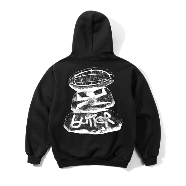 Butter Goods Boulder Terrain Pullover Hood, Black