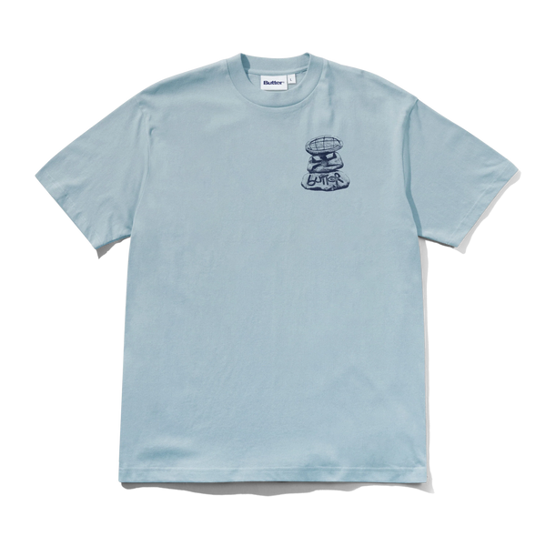 Butter Goods Boulder Terrain Tee, Grey Blue