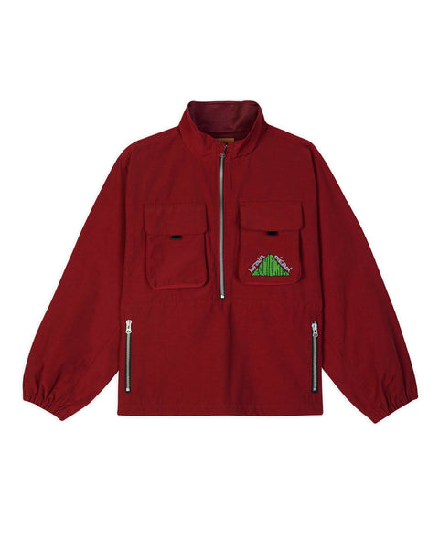 Braindead Equipment Running Pullover Jacket, Red – Lo-Fi