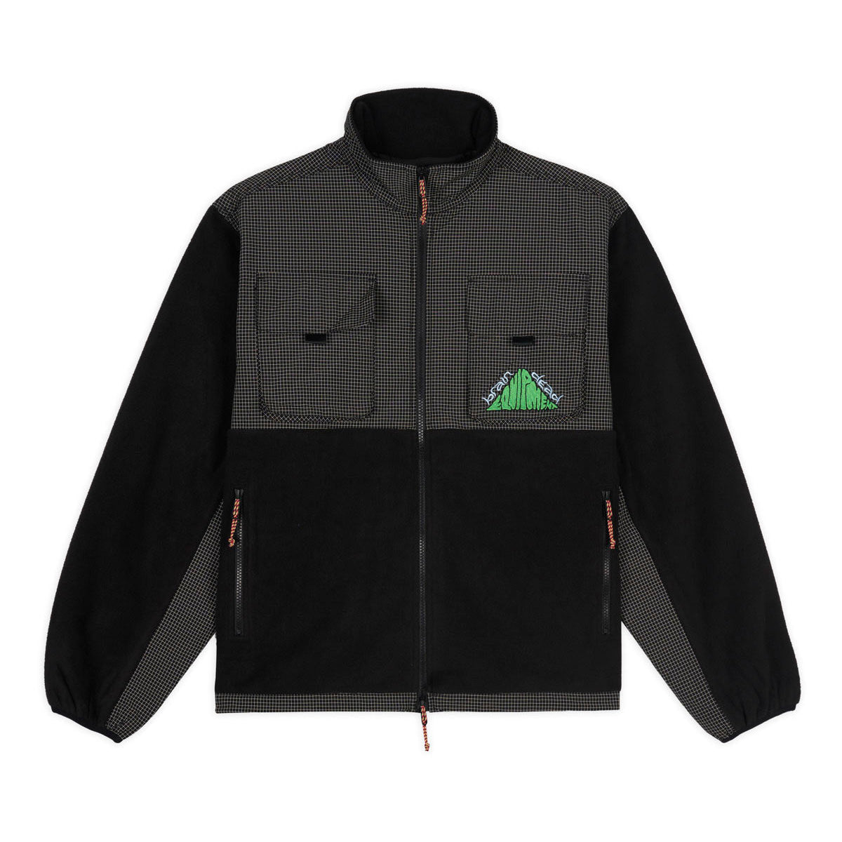 Equipment Ripstop Zip Fleece Jacket, Black