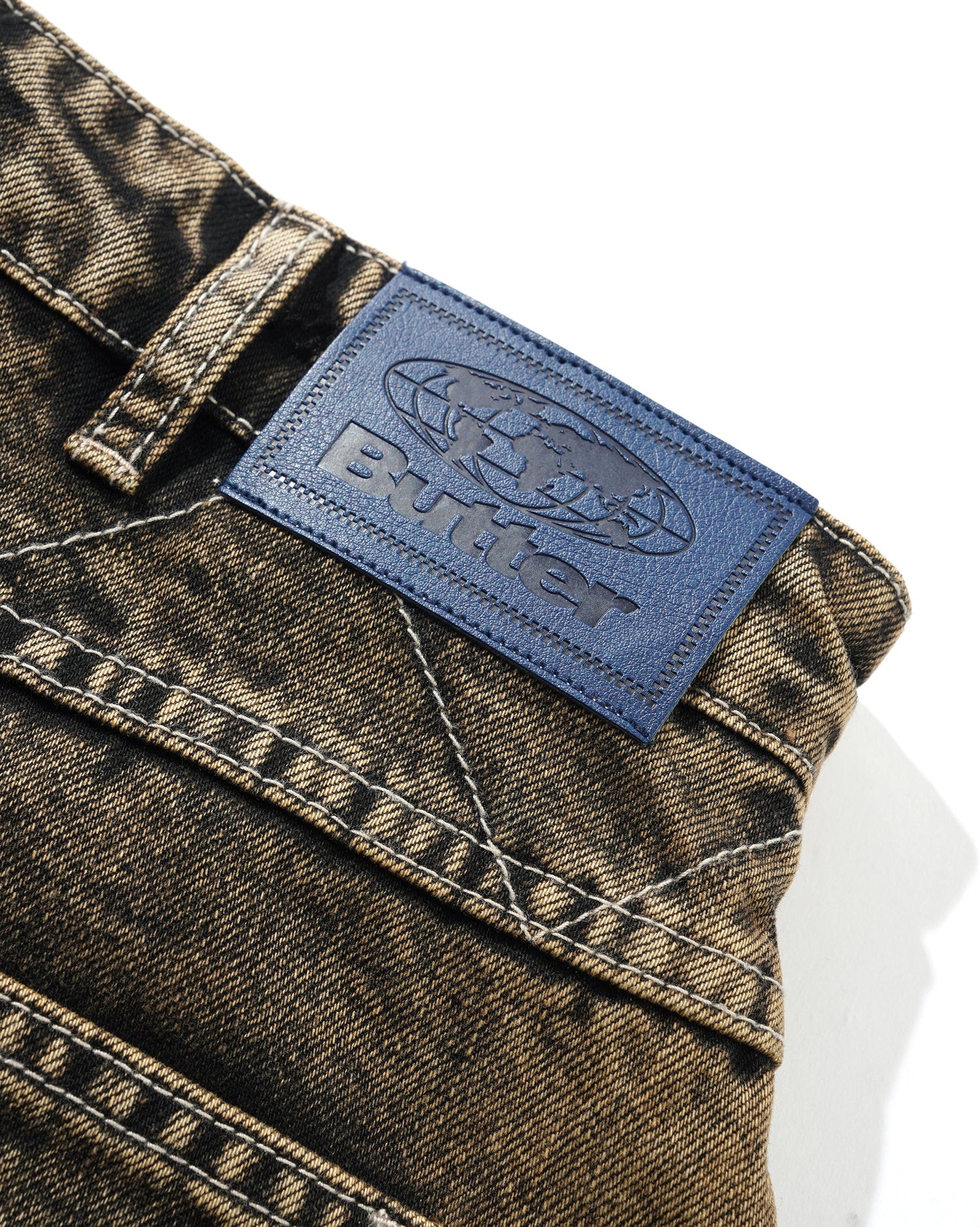 Bronco Denim Jeans, Brown Tint
