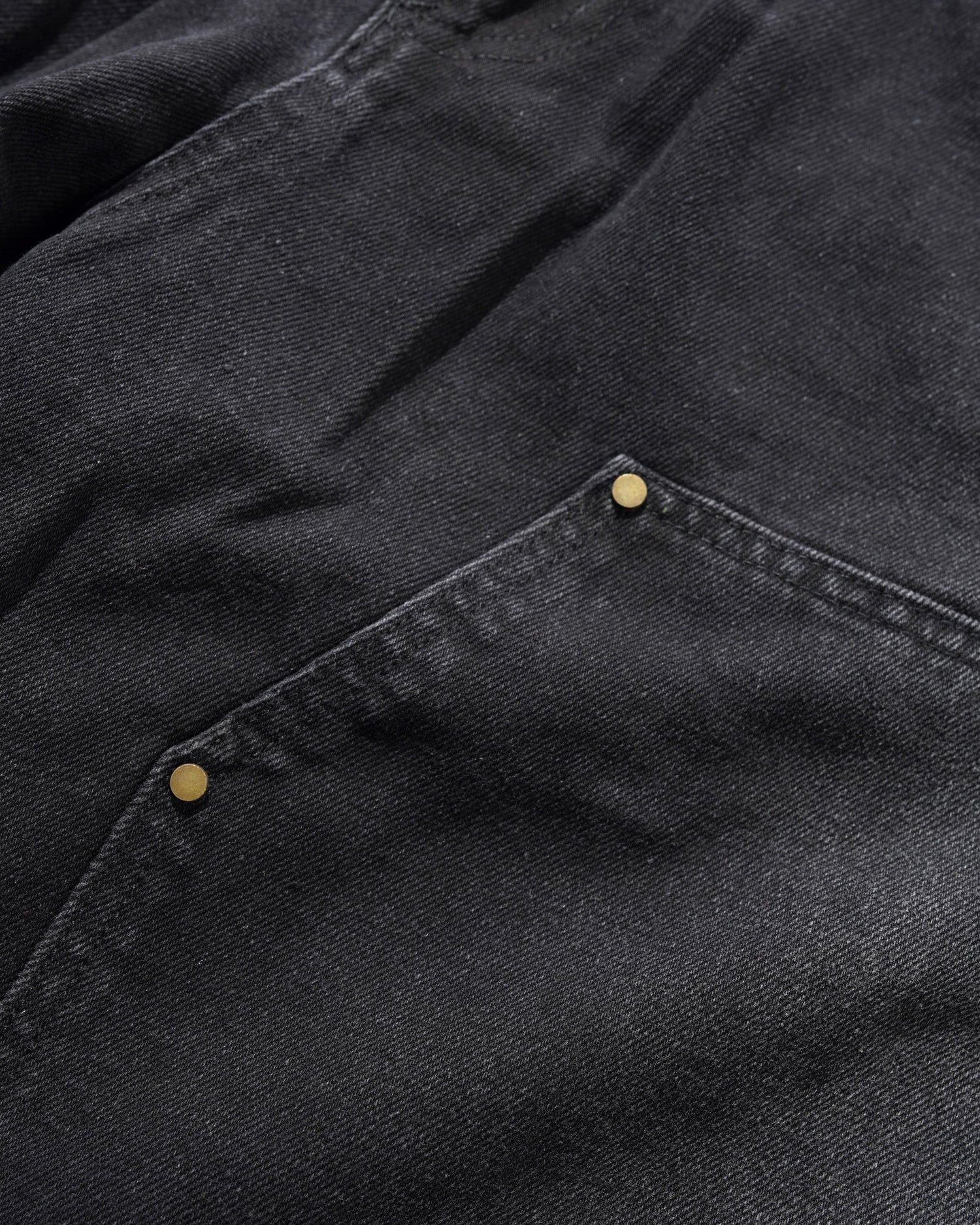 Bronco Denim Jeans, Washed Black