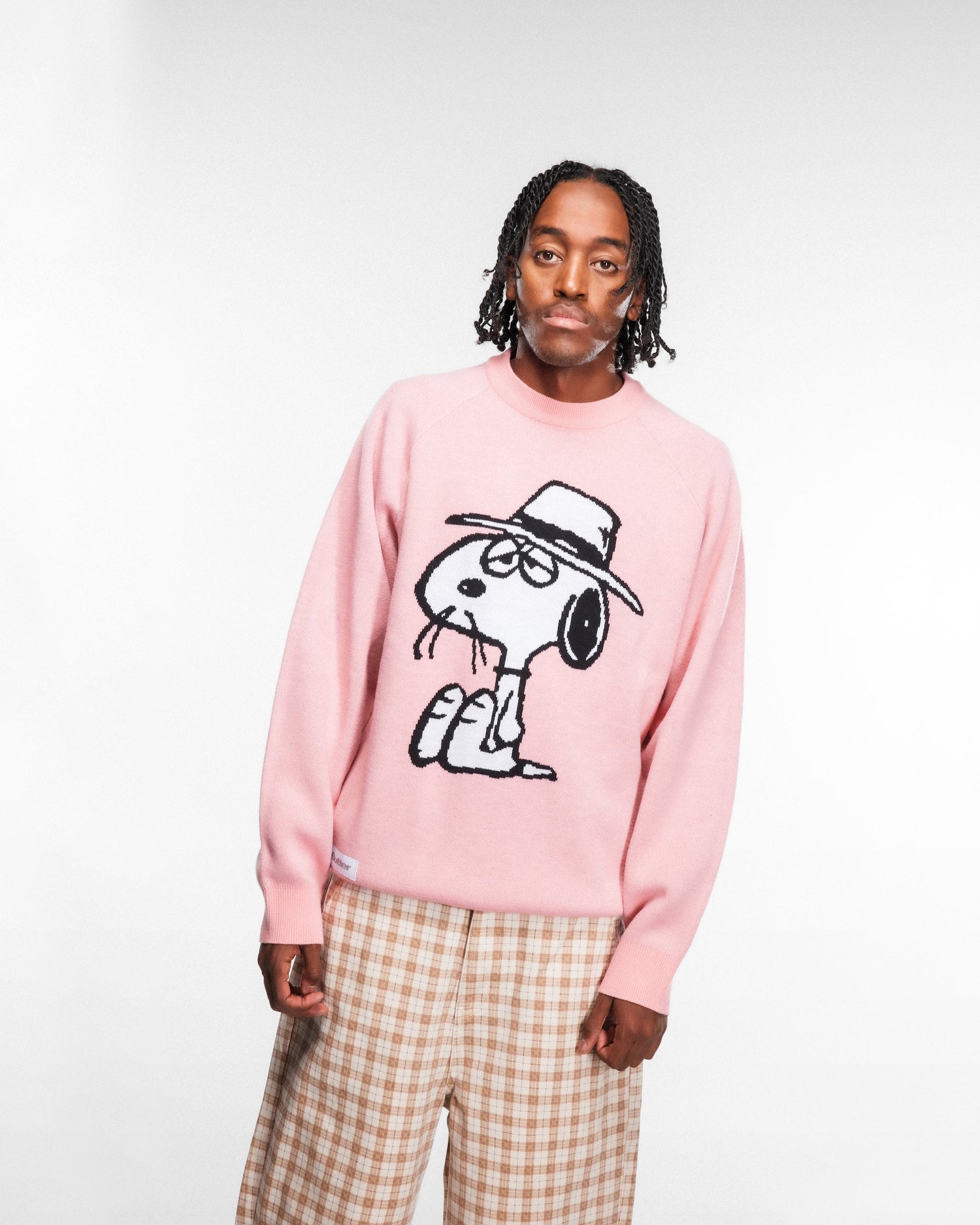 Spike Knit Sweater, Light Pink.