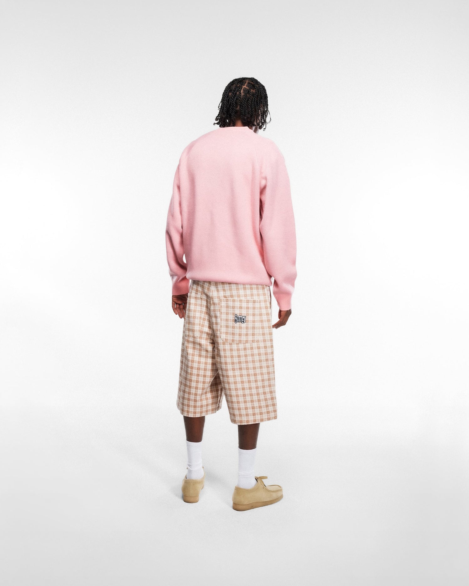 Spike Knit Sweater, Light Pink.